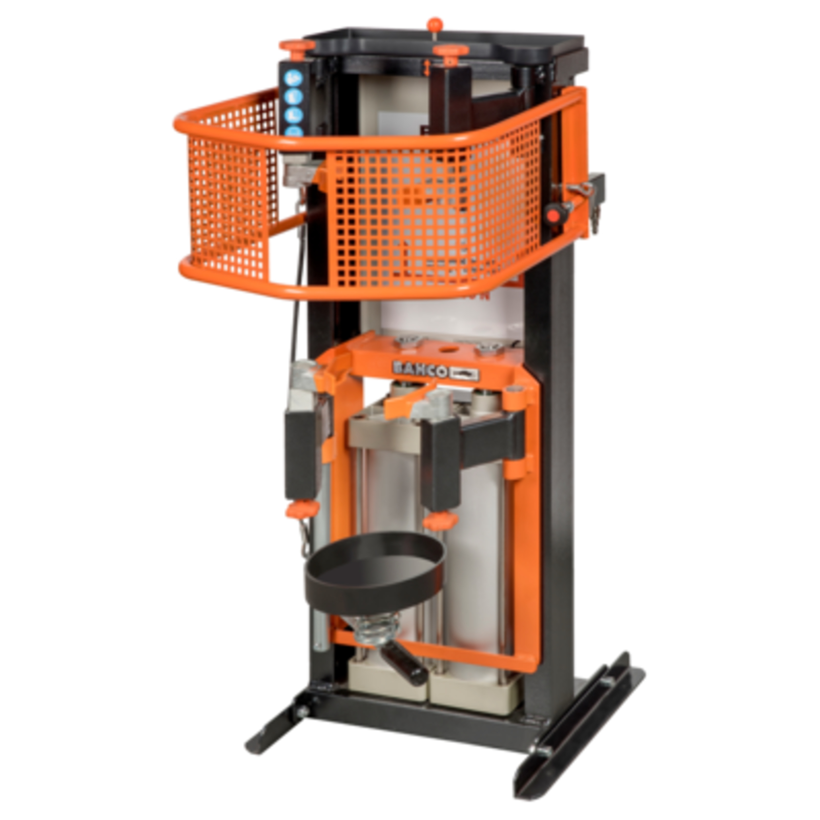 Compresseur de ressort MacPherson double piston pneumatique avec grille de protection 24 kN BAHCO - BS30PG