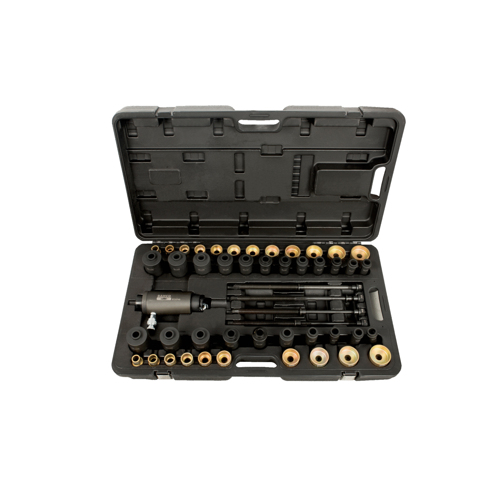 Coffret extraction hydraulique montage et démontage roulements Ø18-60 mm 18,2 T BAHCO - BT20P49