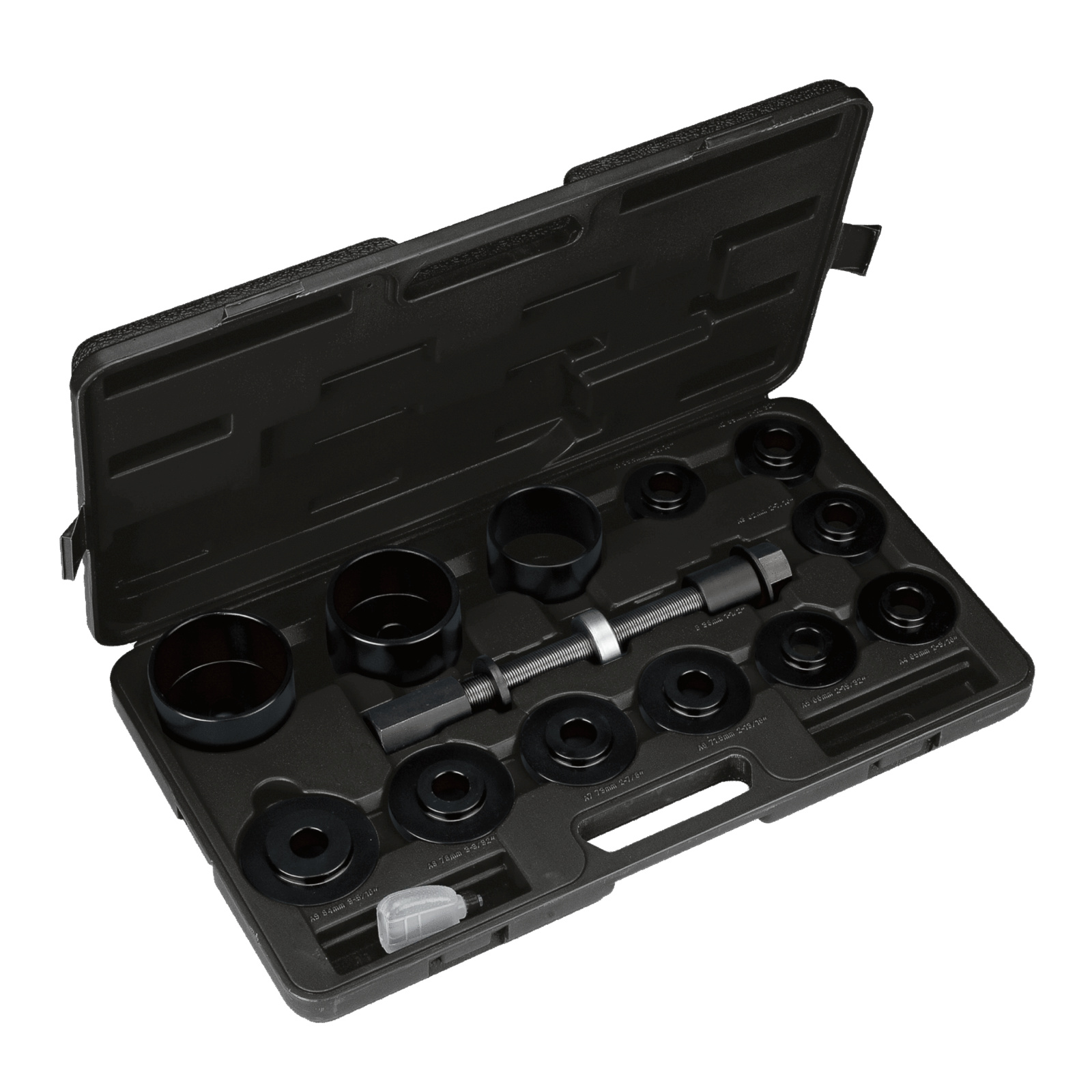 Coffret pose et extraction roulements roues 9 adaptateurs Ø55,5-84 mm avec extracteur BAHCO - BWB14