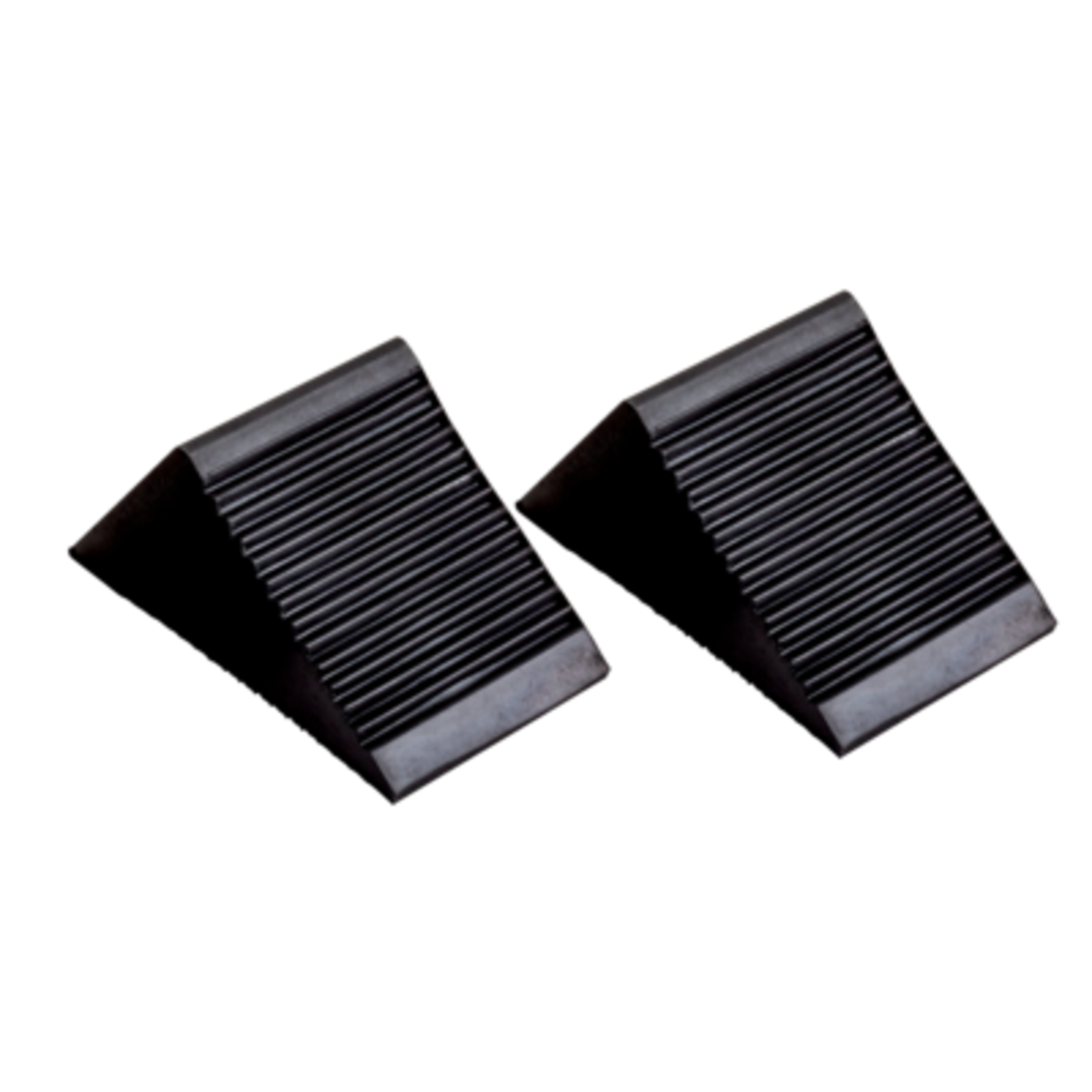 Cale roue caoutchouc strié 110 x 77 x 75 mm vendue par 2 BAHCO - BWC1