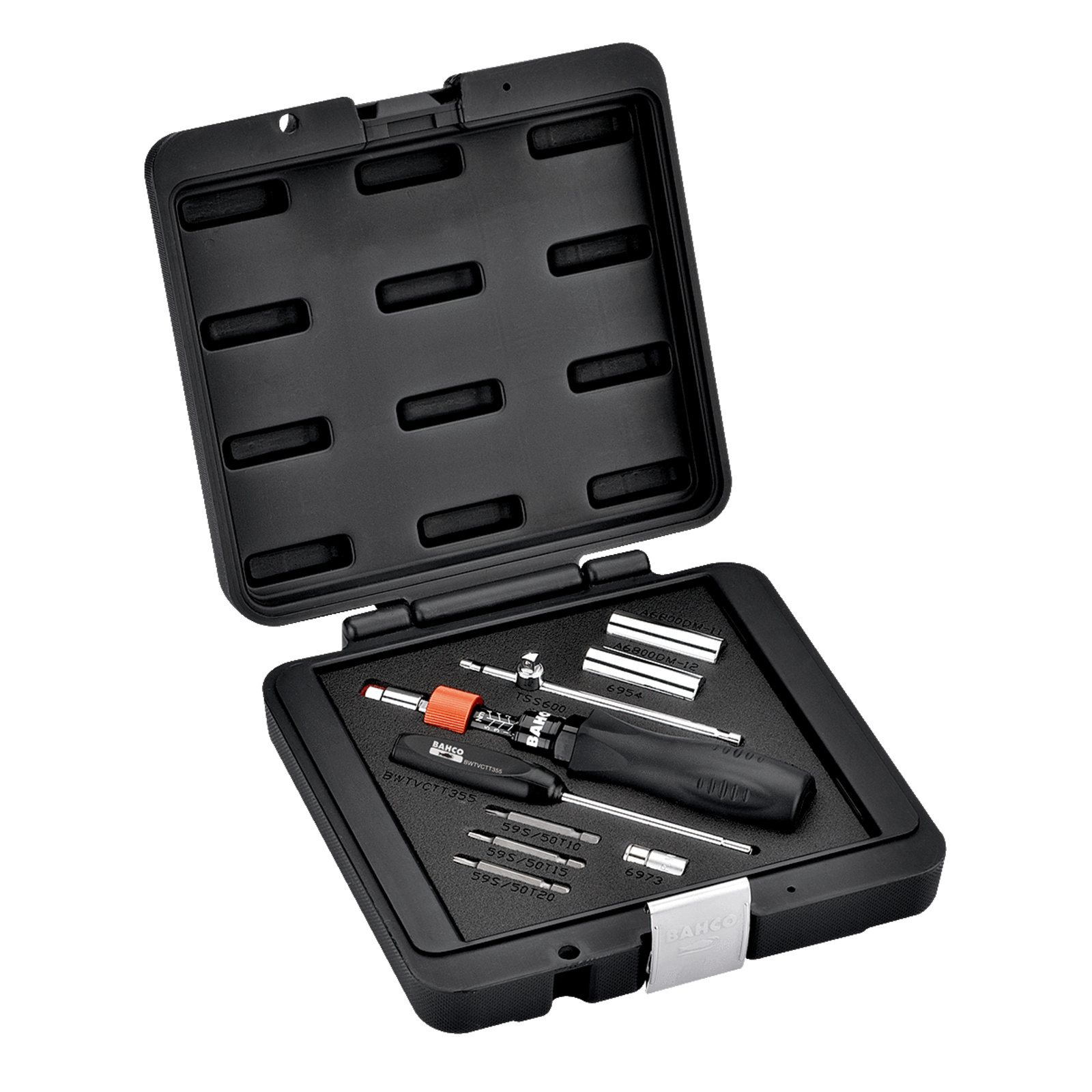 Kit maintenance capteurs pression pneus avec clé dynamométrique 1-6 Nm et accessoires BAHCO - BWTPMSS9