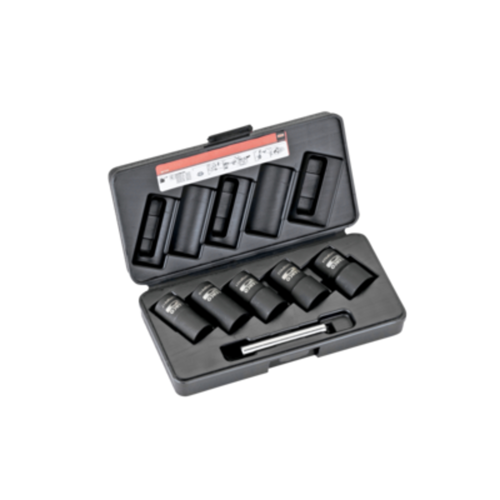 Coffret de douilles à torsion longues 1/2