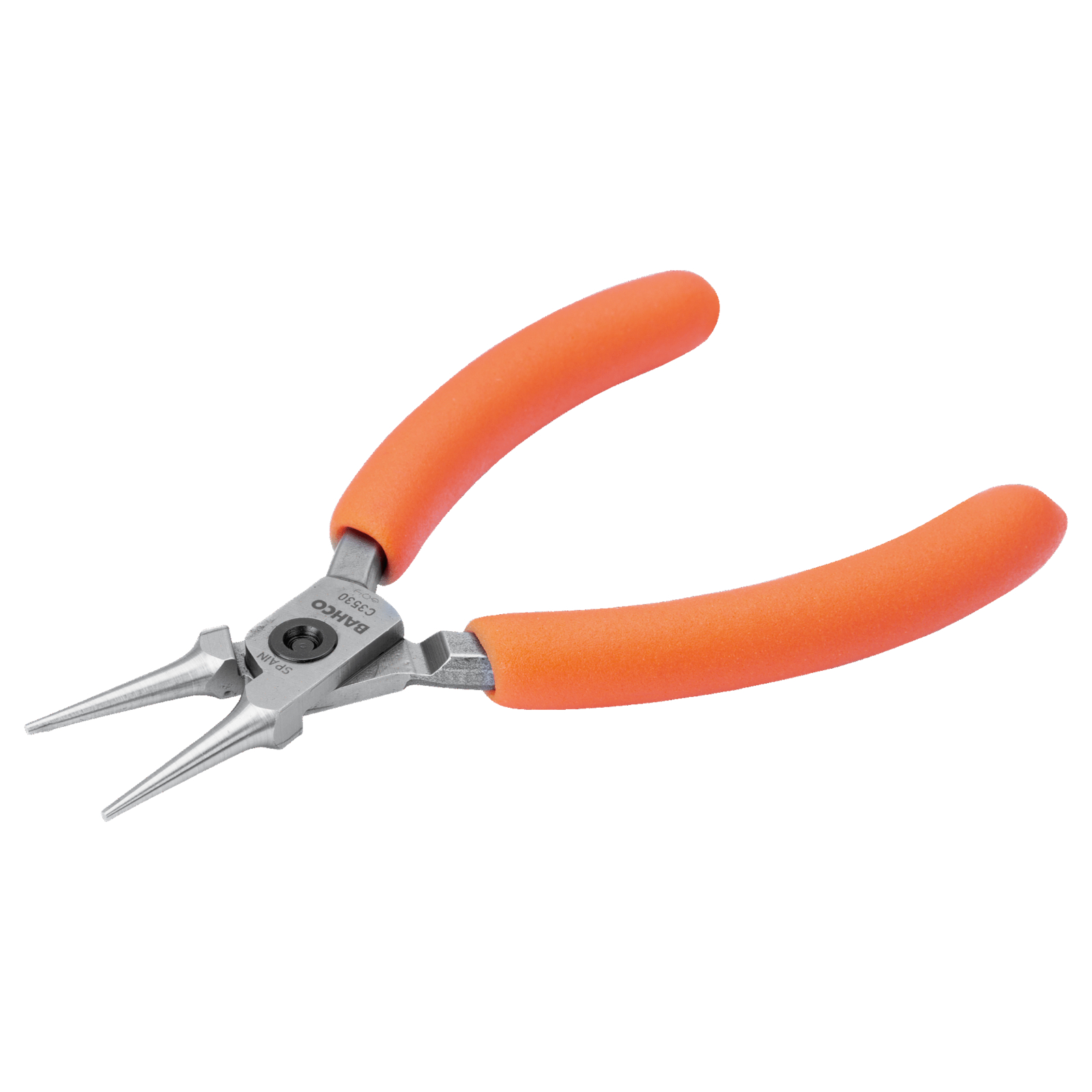 Pince à bec rond compacte 127 mm poignées PVC orange BAHCO - C3530