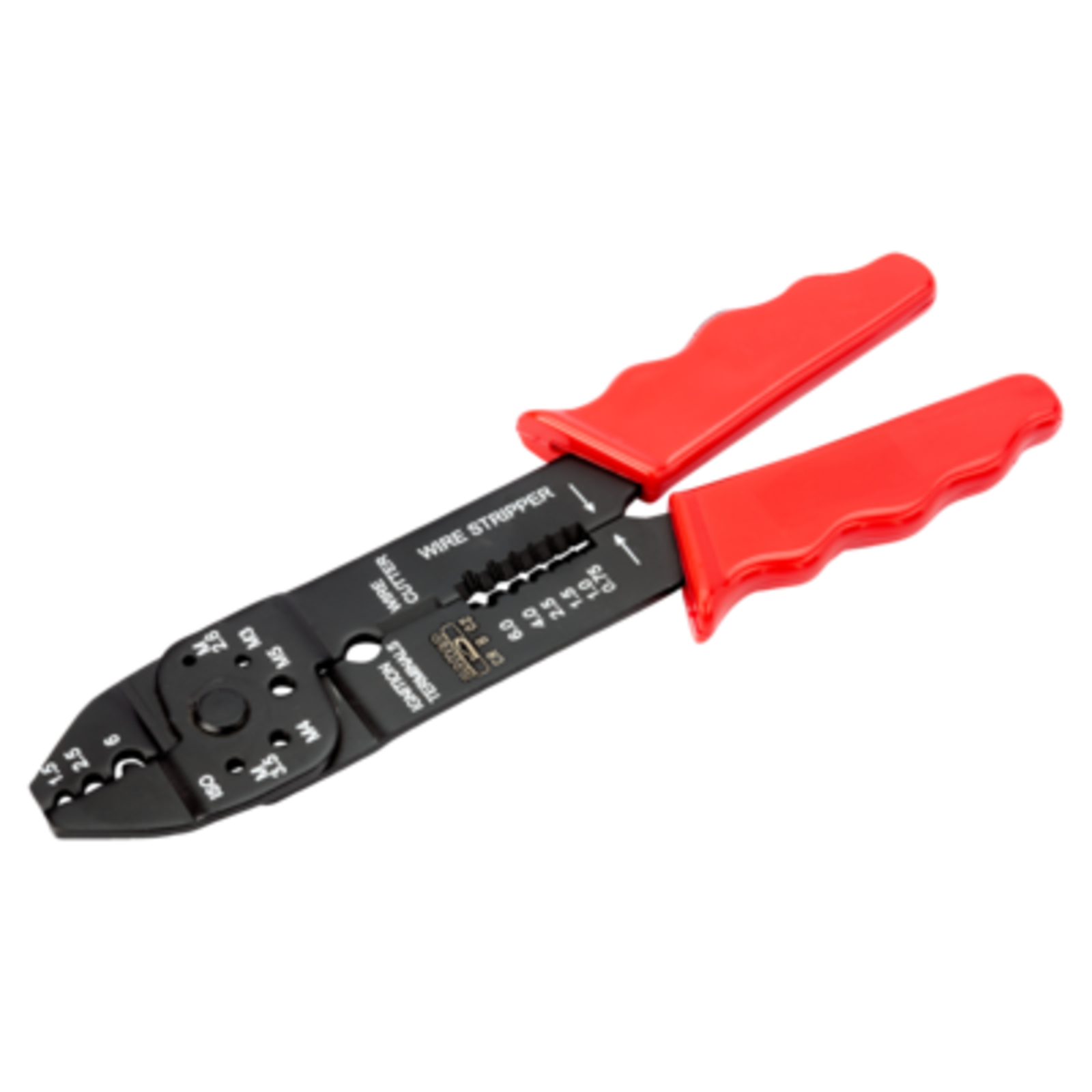 Pince sertissage coupe dénudage 220 mm 14-10 AWG poignées rouges BAHCO - CR B 02
