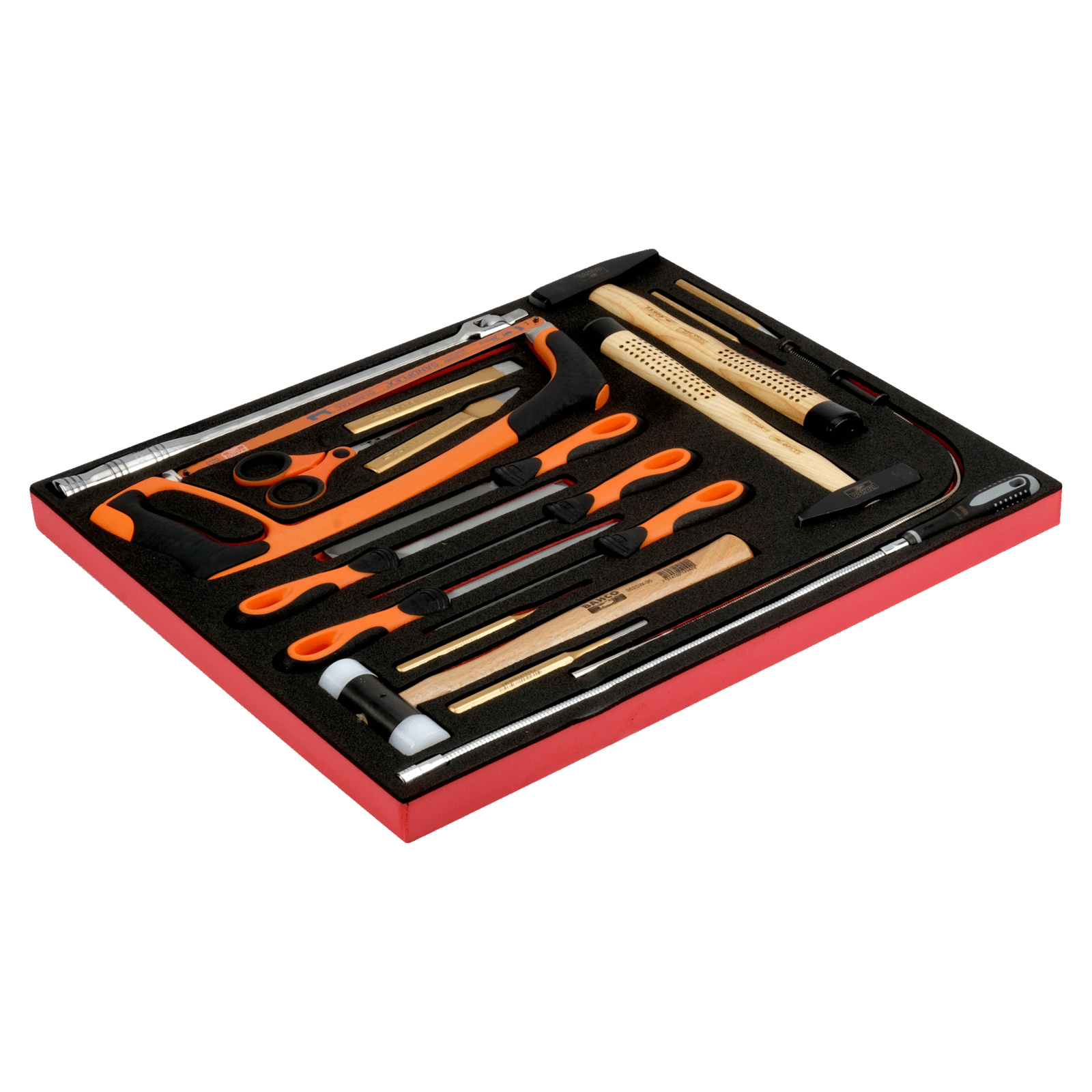Jeu d'outils de frappe et limes 19 pièces module mousse 3/3 Fit&Go BAHCO - FF1A12