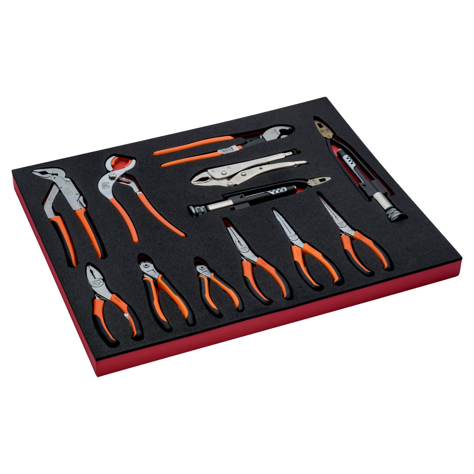 Jeu de pinces 12 pièces module mousse 3/3 Fit&Go maintenance générale BAHCO - FF1A15