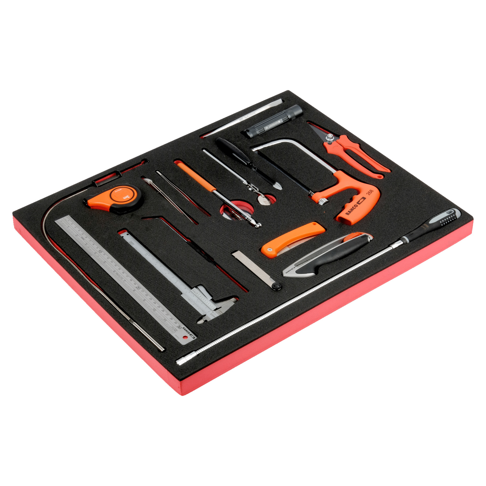 Jeu d’outils mixtes 18 pièces module mousse 3/3 Fit&Go BAHCO - FF1A16