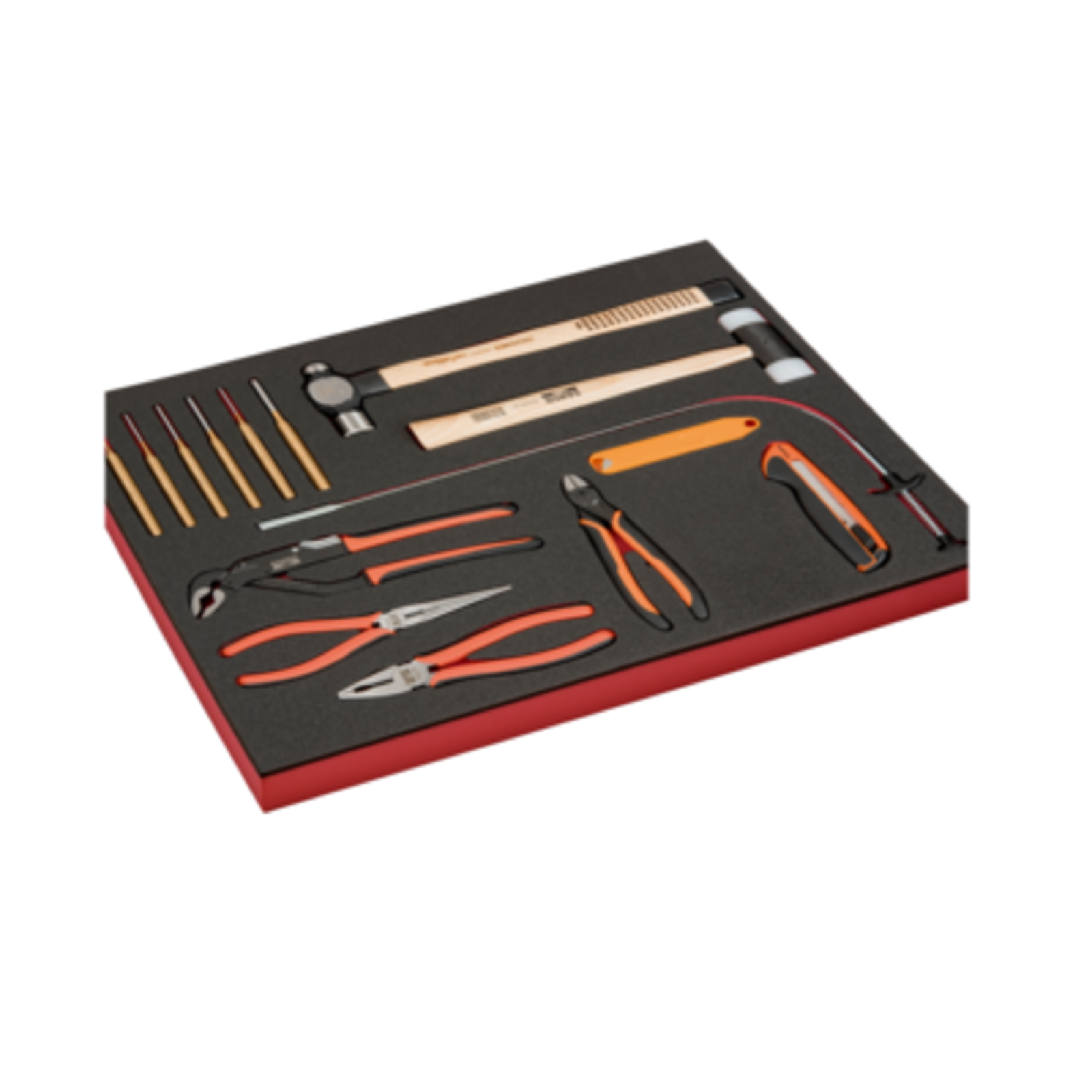 Kit d’outils de frappe et coupe 15 pcs module mousse 3/3 Fit&Go BAHCO - FF1A185
