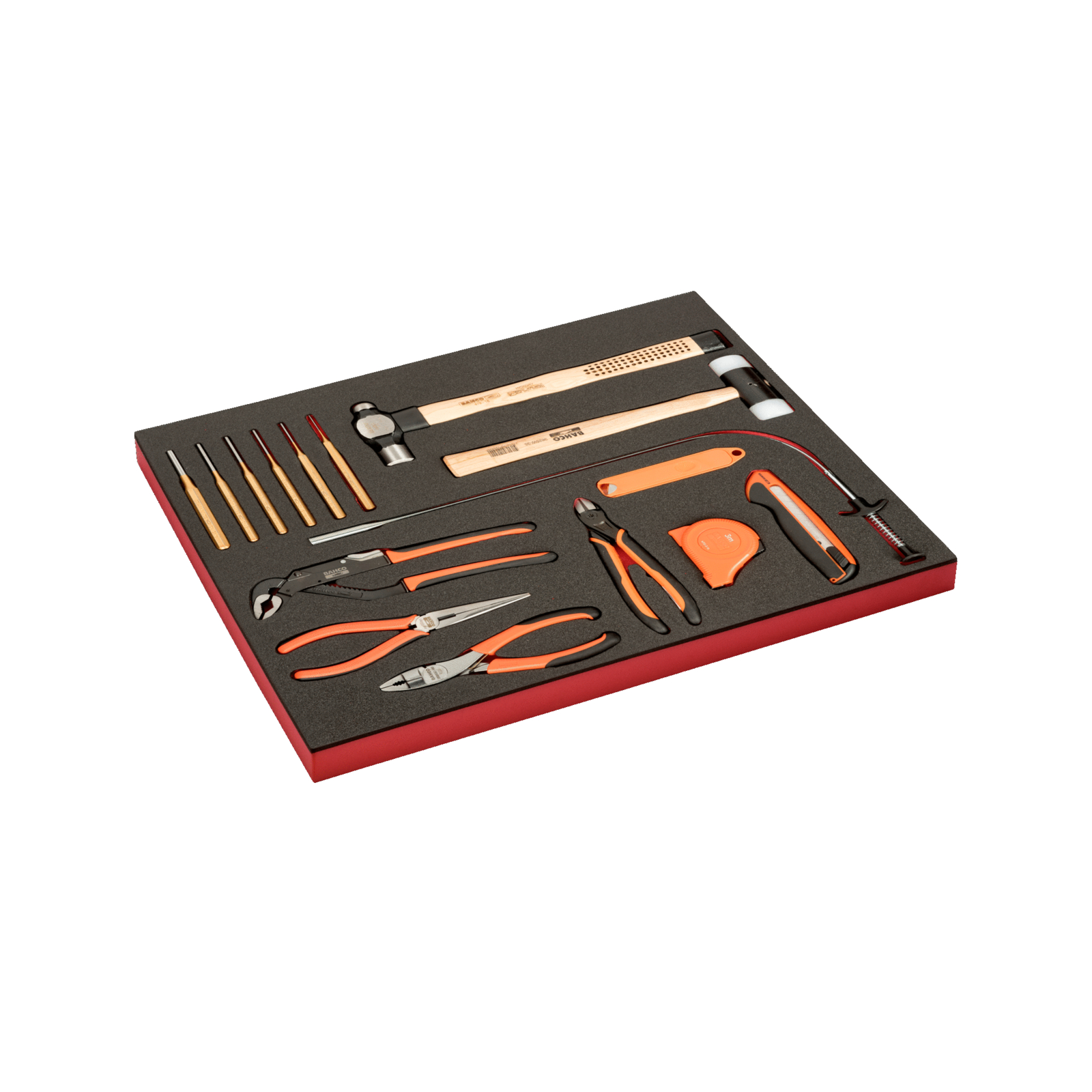Module mousse Fit&Go 3/3 25 pièces outils de frappe coupe et préhension BAHCO - FF1A189