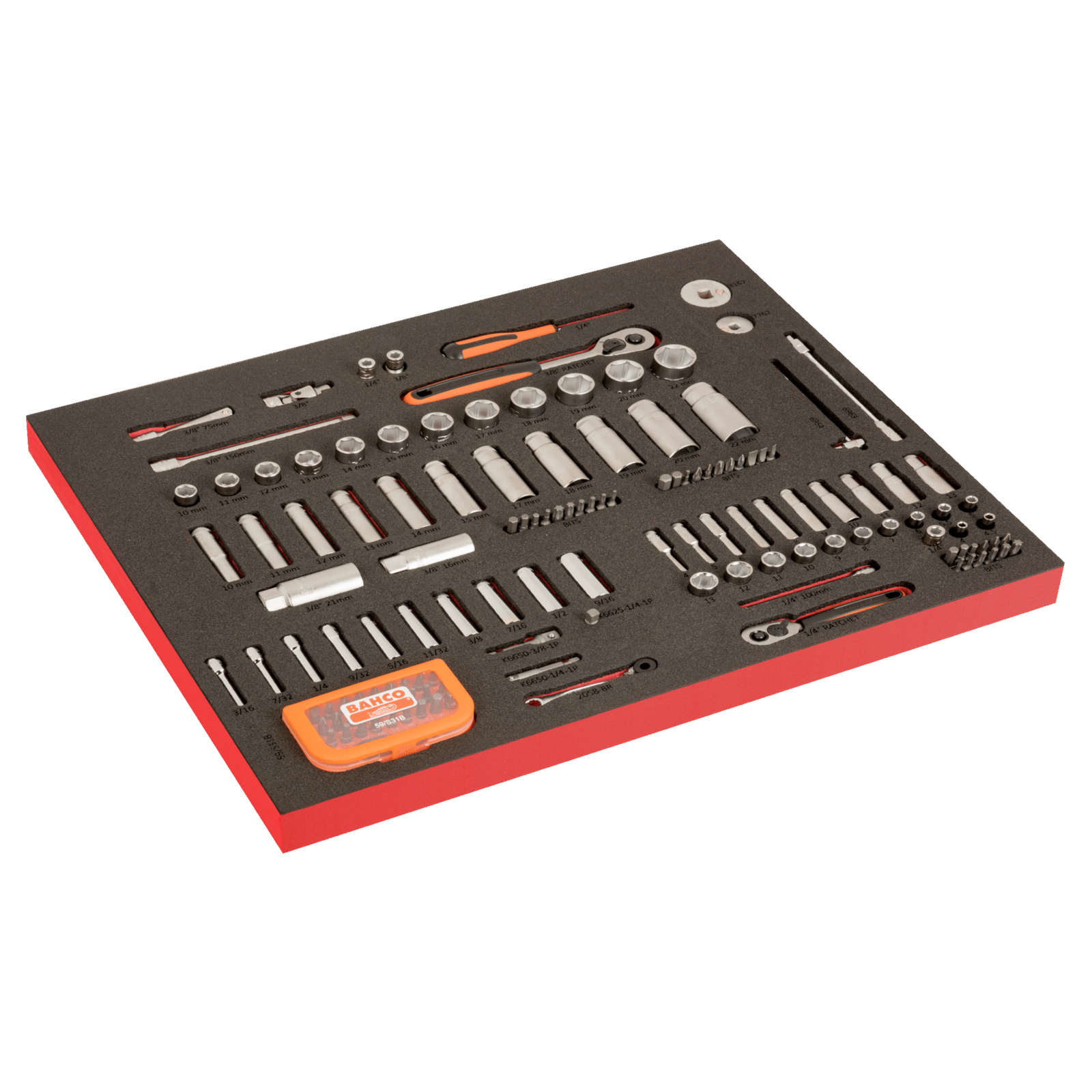 Module mousse Fit&Go 3/3 marquage laser douilles 1/2