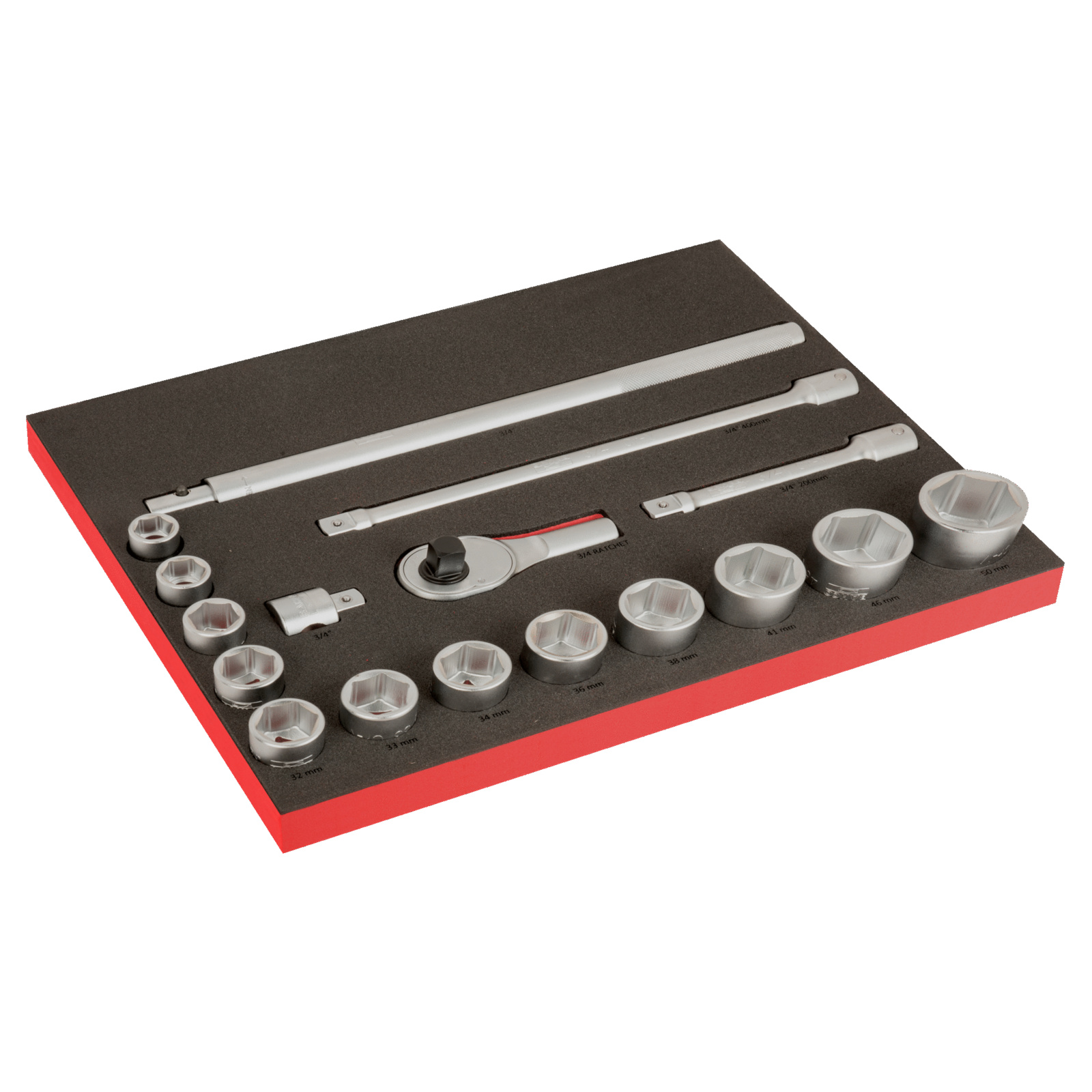 Module mousse Fit&Go 3/3 marquage laser douilles 3/4