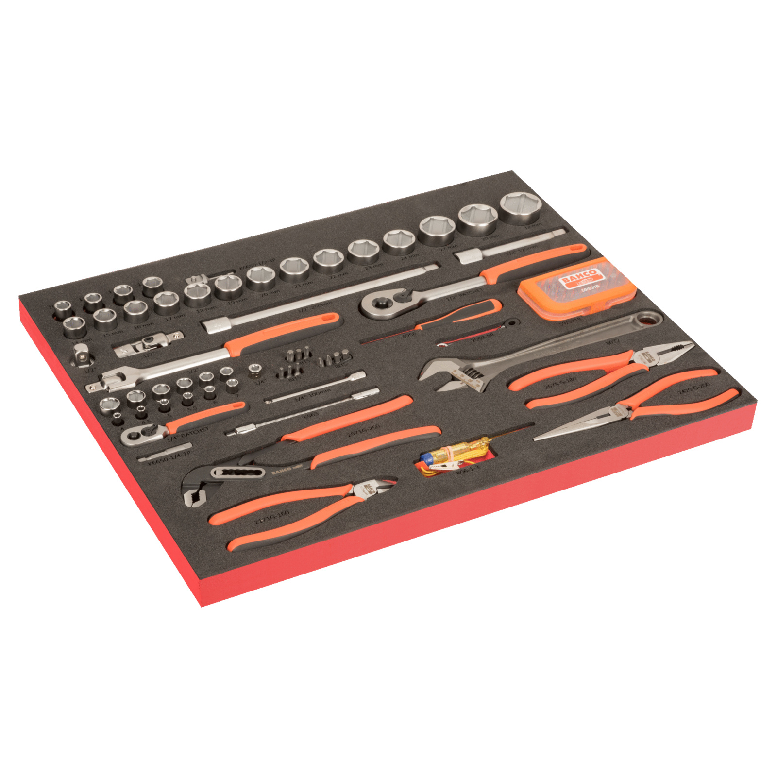 Module mousse Fit&Go 3/3 marquage laser 91 pièces douilles 1/4