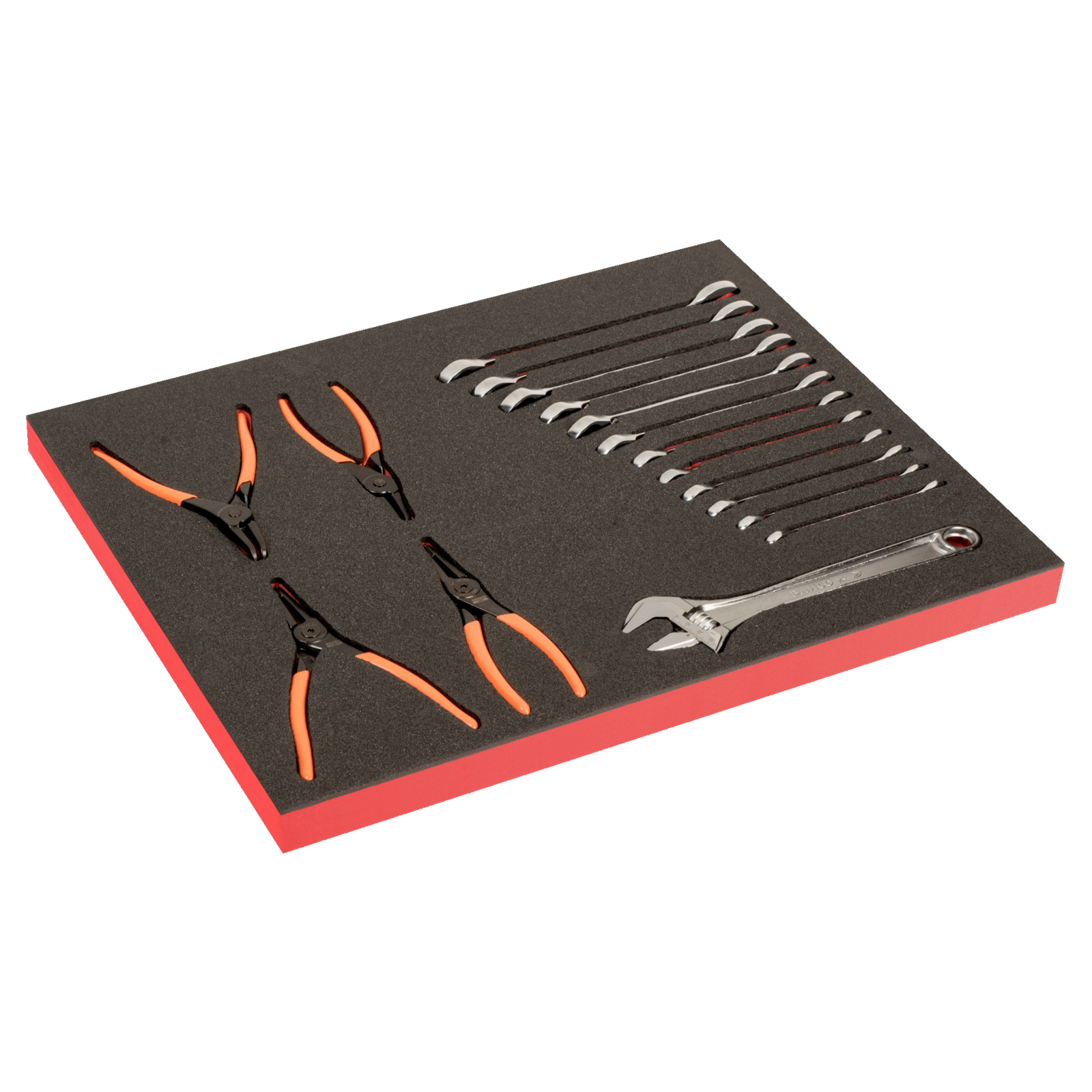 Module mousse Fit&Go 3/3 17 pièces pinces à circlips & clés BAHCO - FF1A230