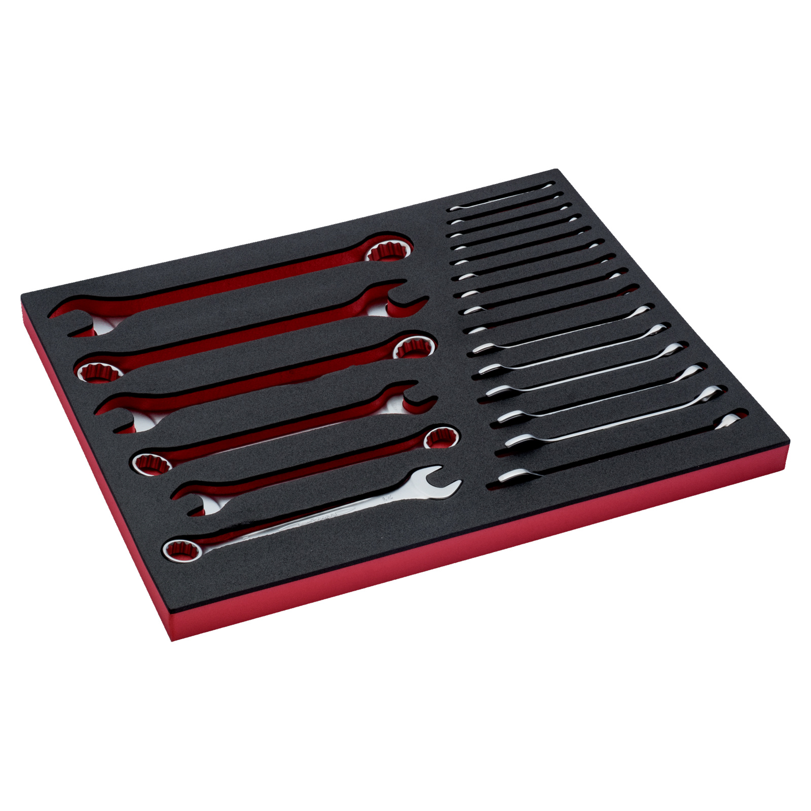 Jeu de clés mixtes 21 pièces module mousse 3/3 Fit&Go BAHCO - FF1A3001