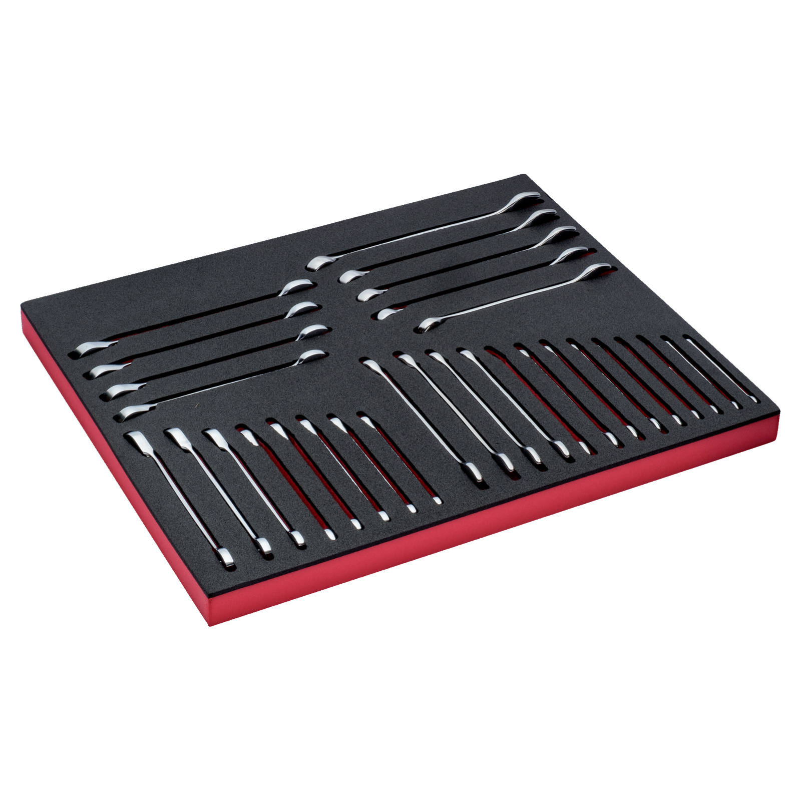 Jeu de clés mixtes standard et à cliquet 30 pcs module mousse 3/3 Fit&Go BAHCO - FF1A3004