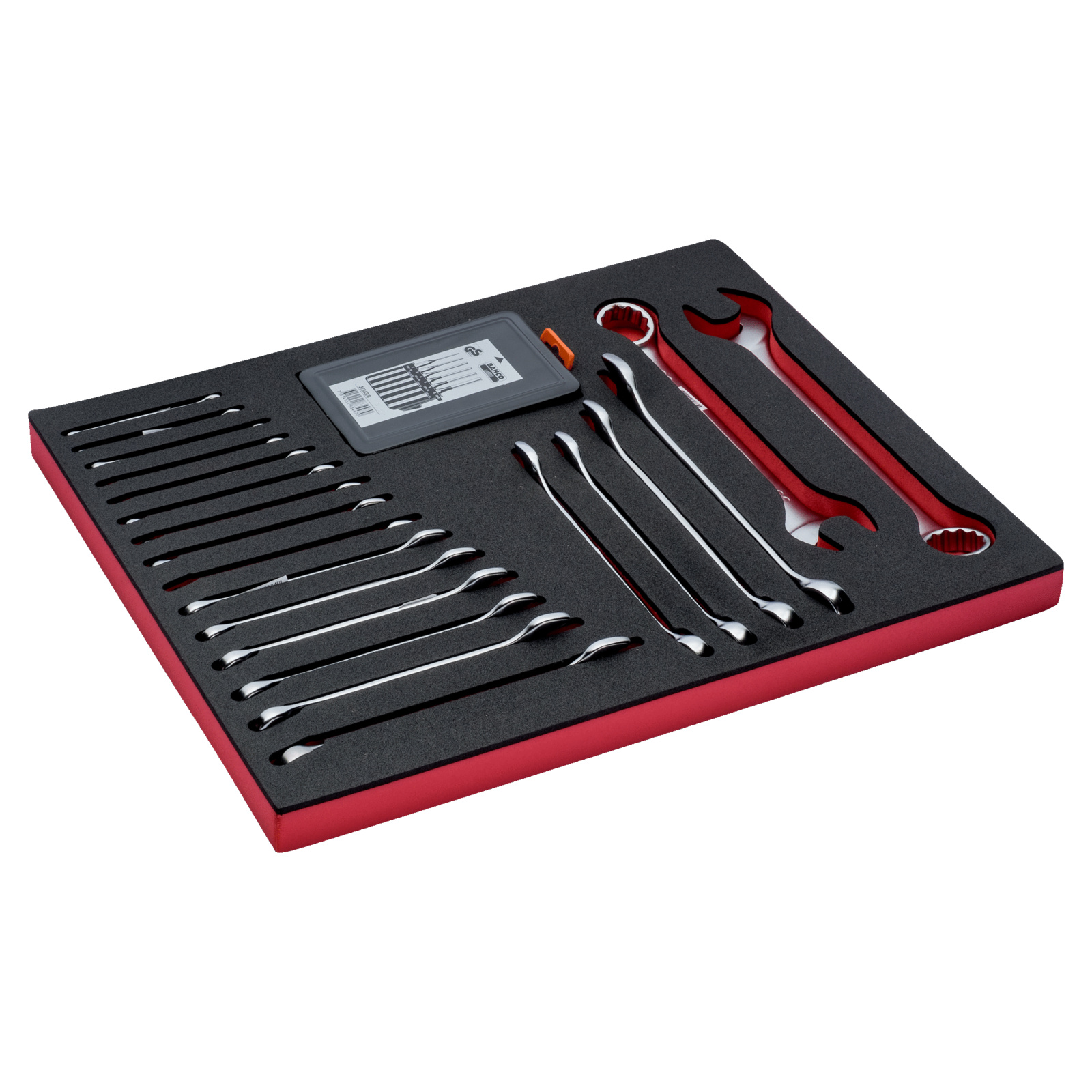 Jeu de clés mixtes 6-32 mm et chasses-goupilles 6 pcs en module mousse Fit&Go BAHCO - FF1A5002