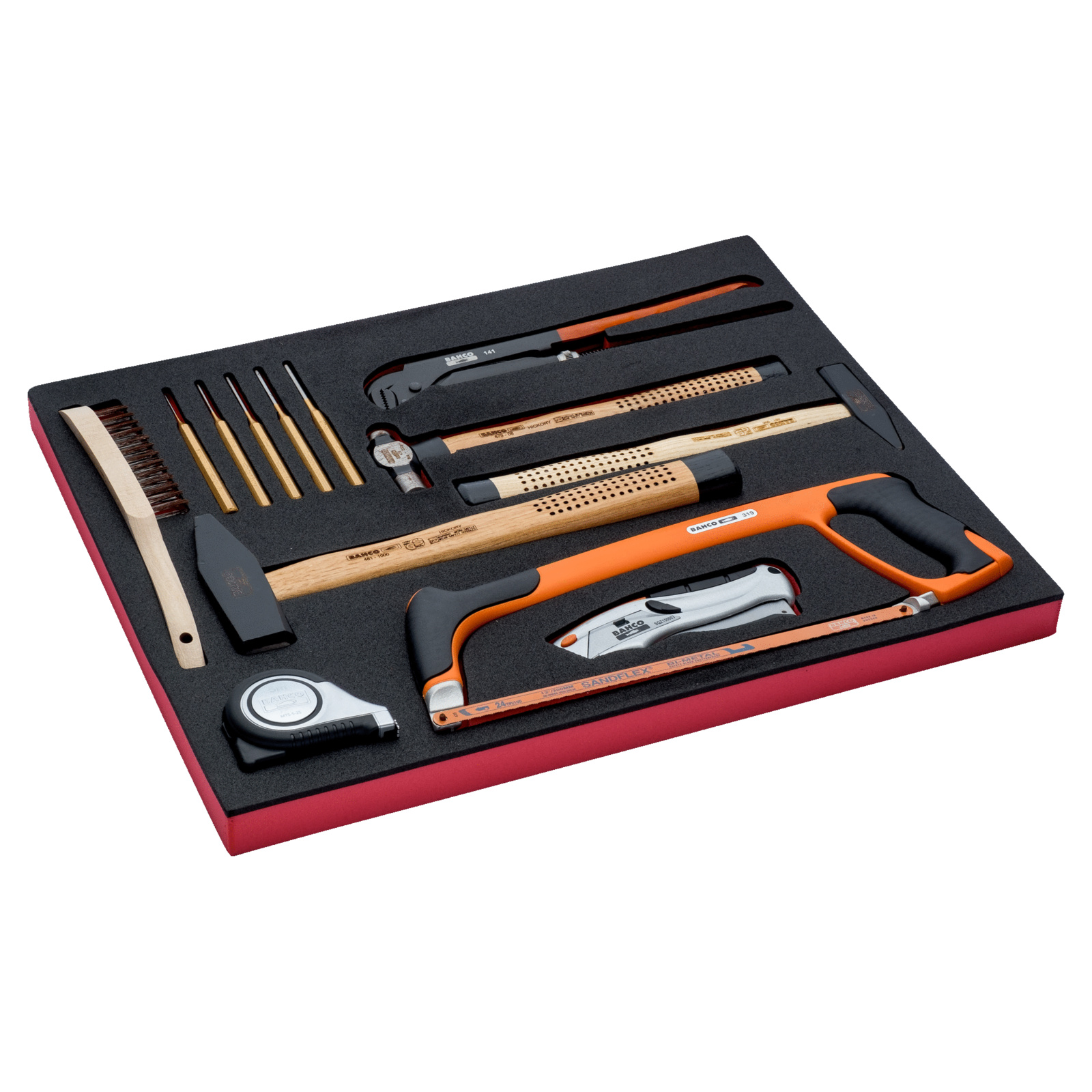 Kit d’outils coupe et mesure 13 pcs module mousse 3/3 Fit&Go BAHCO - FF1A5012