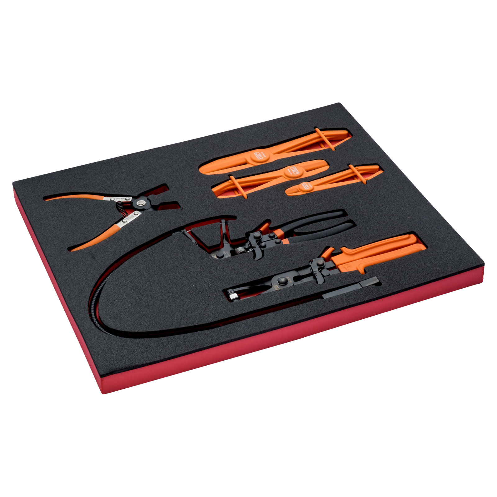 Jeu de pinces à collier 6 pièces module mousse 3/3 Fit&Go BAHCO - FF1A5036