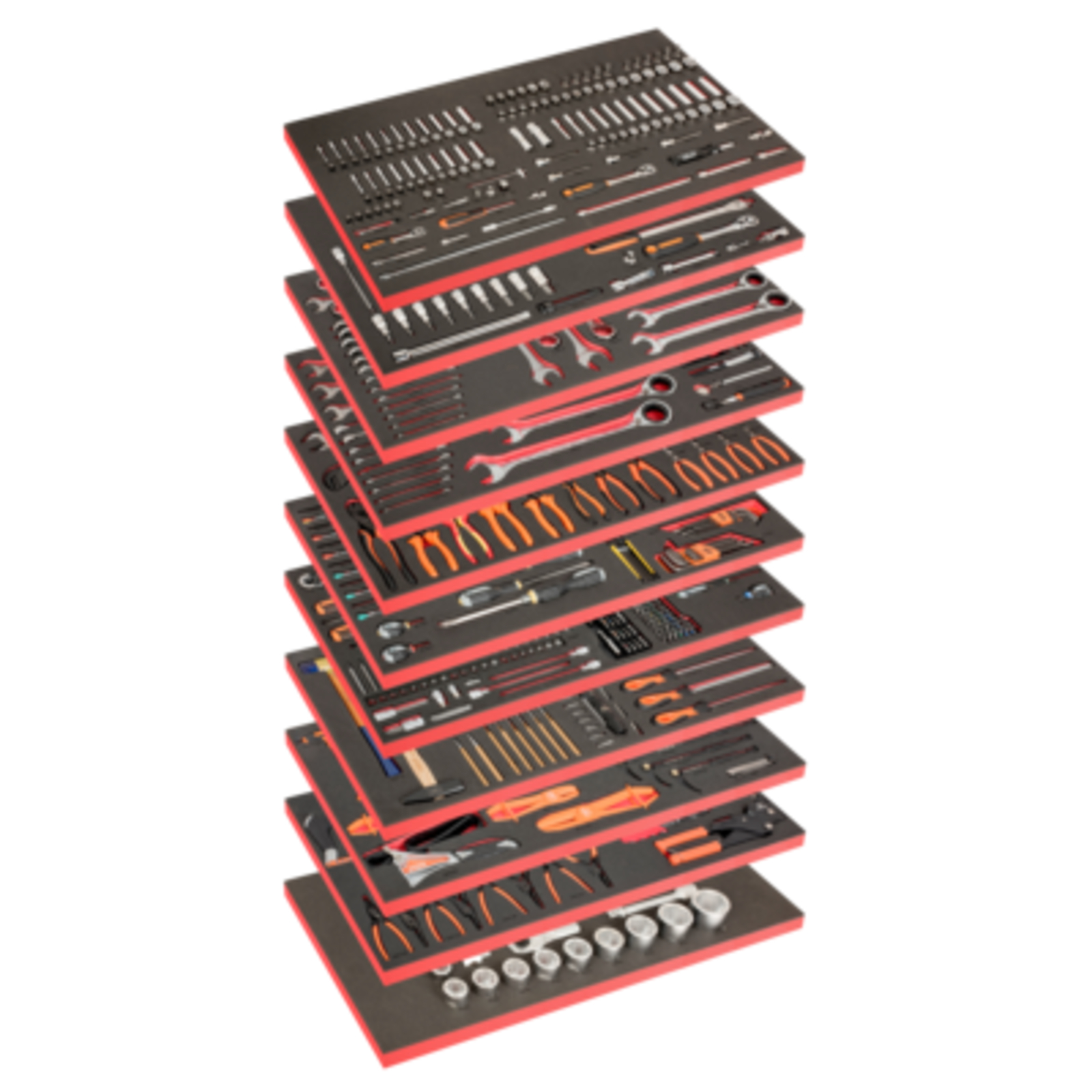 Composition 11 modules mousse 758 outils usage général compatible servantes MONSTER BAHCO - FF1BSET-MONSTER