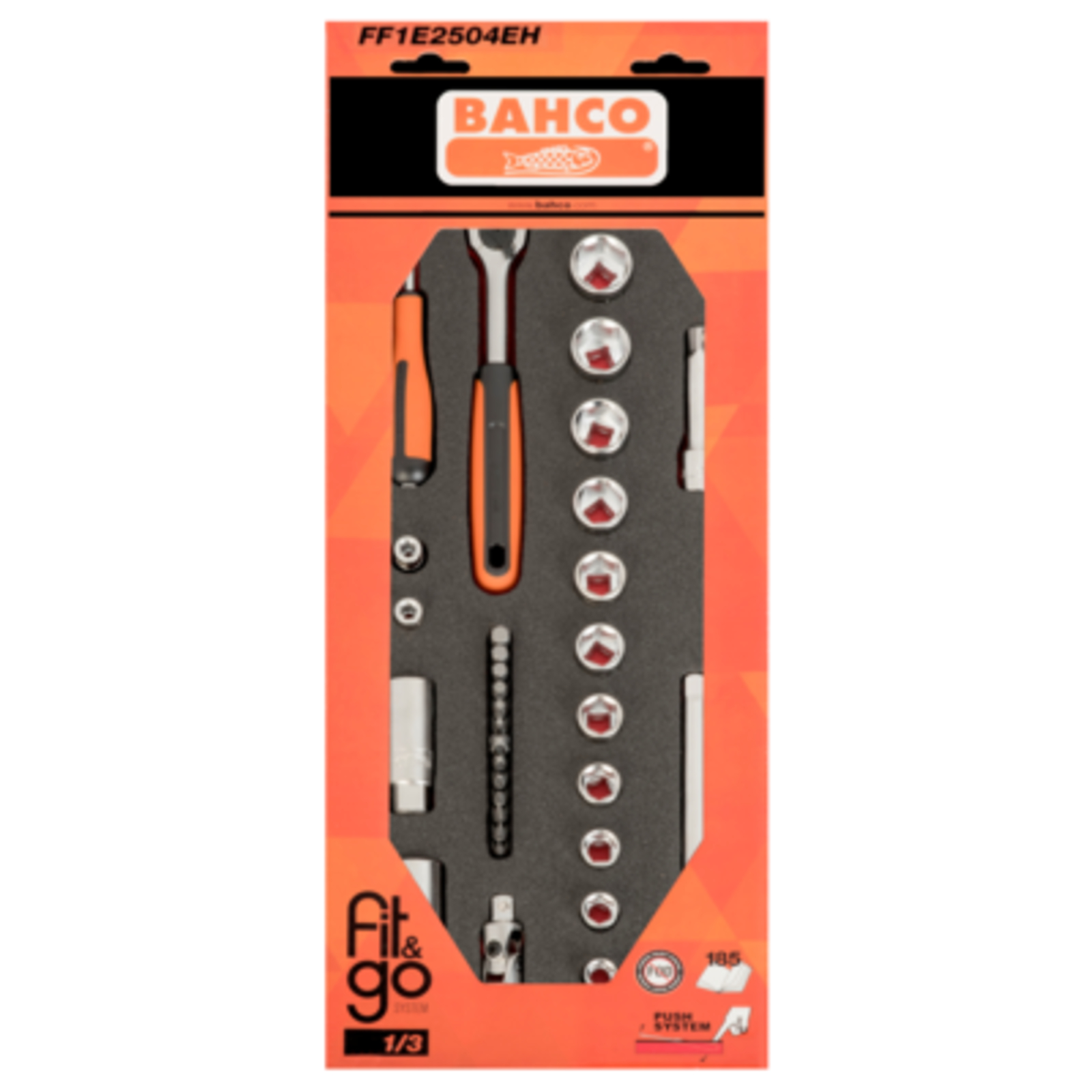 Module mousse Fit&Go 1/3 33 pièces douilles 1/4