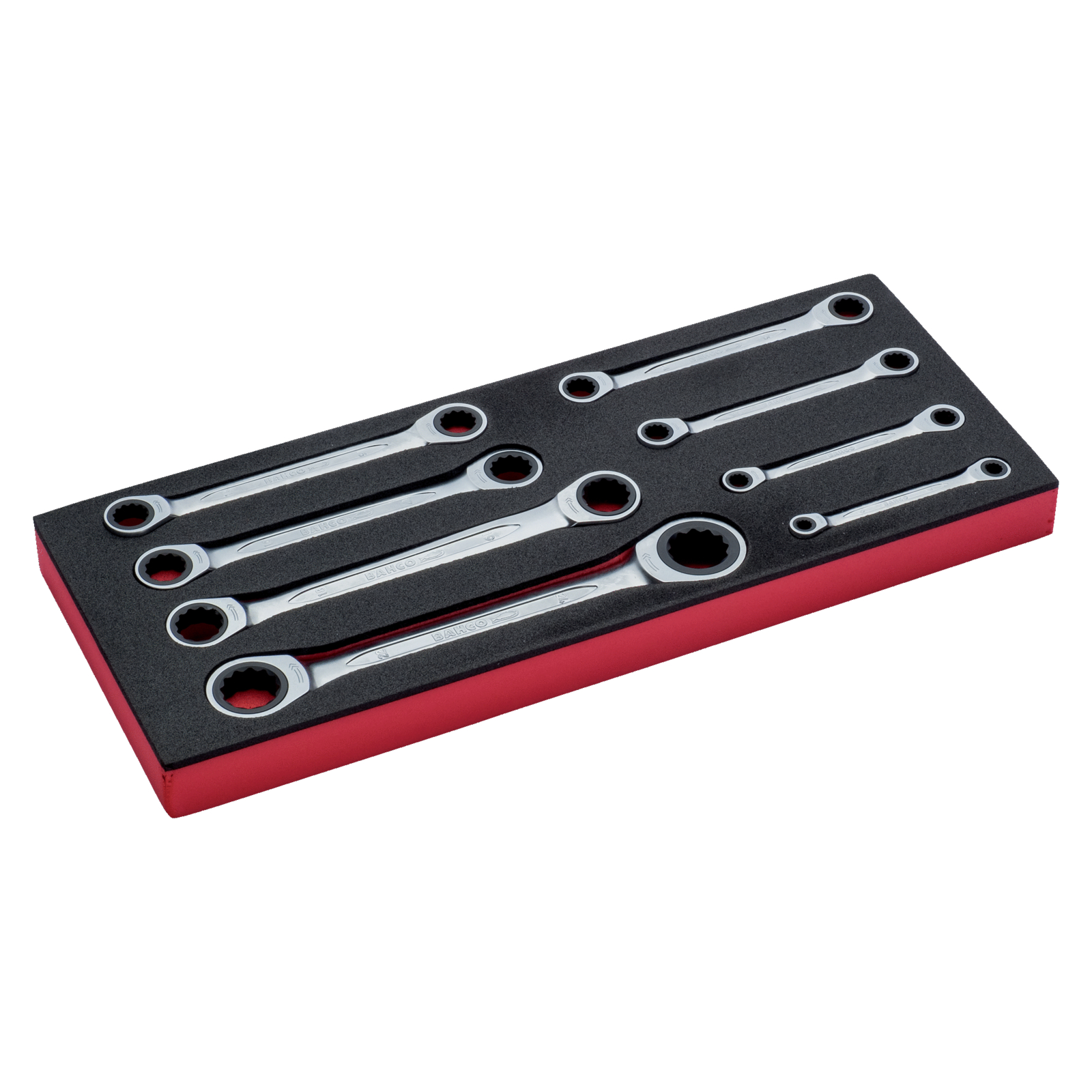 Jeu de clés à cliquet module mousse 1/3 Fit&Go - 8 pcs