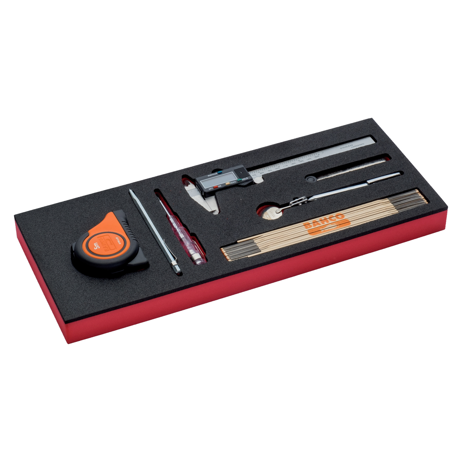 Jeu d’outils de mesure 7 pièces module mousse 1/3 Fit&Go BAHCO - FF1E5001