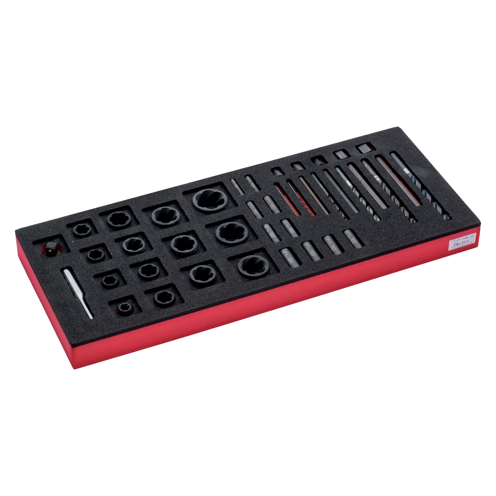 Jeu extracteurs goujons et douilles torsion 8-27 mm 35 pcs module mousse Fit&Go BAHCO - FF1E5005
