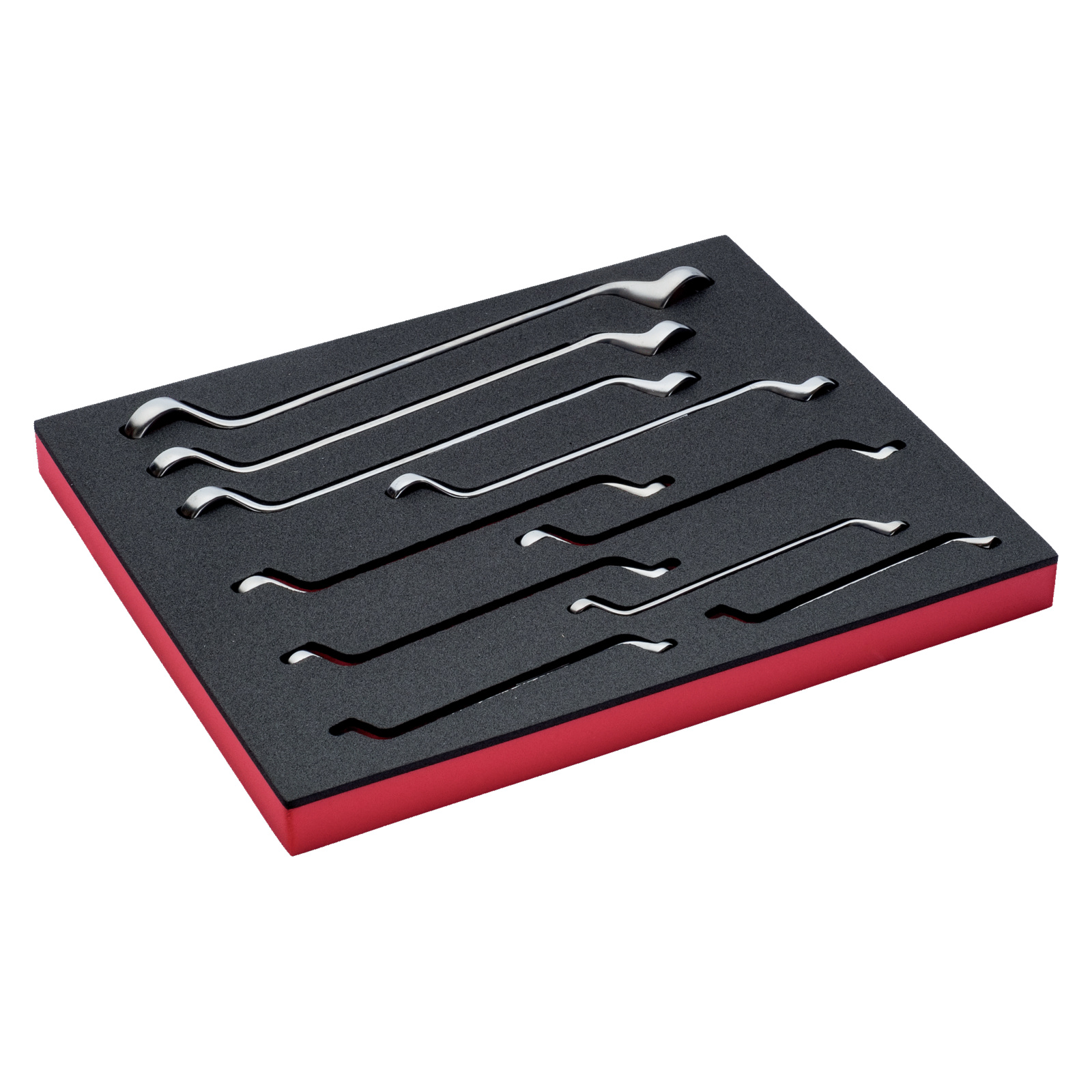 Jeu de clés polygonales doubles coudées 10 pcs avec module mousse Fit&Go BAHCO - FF1F3007