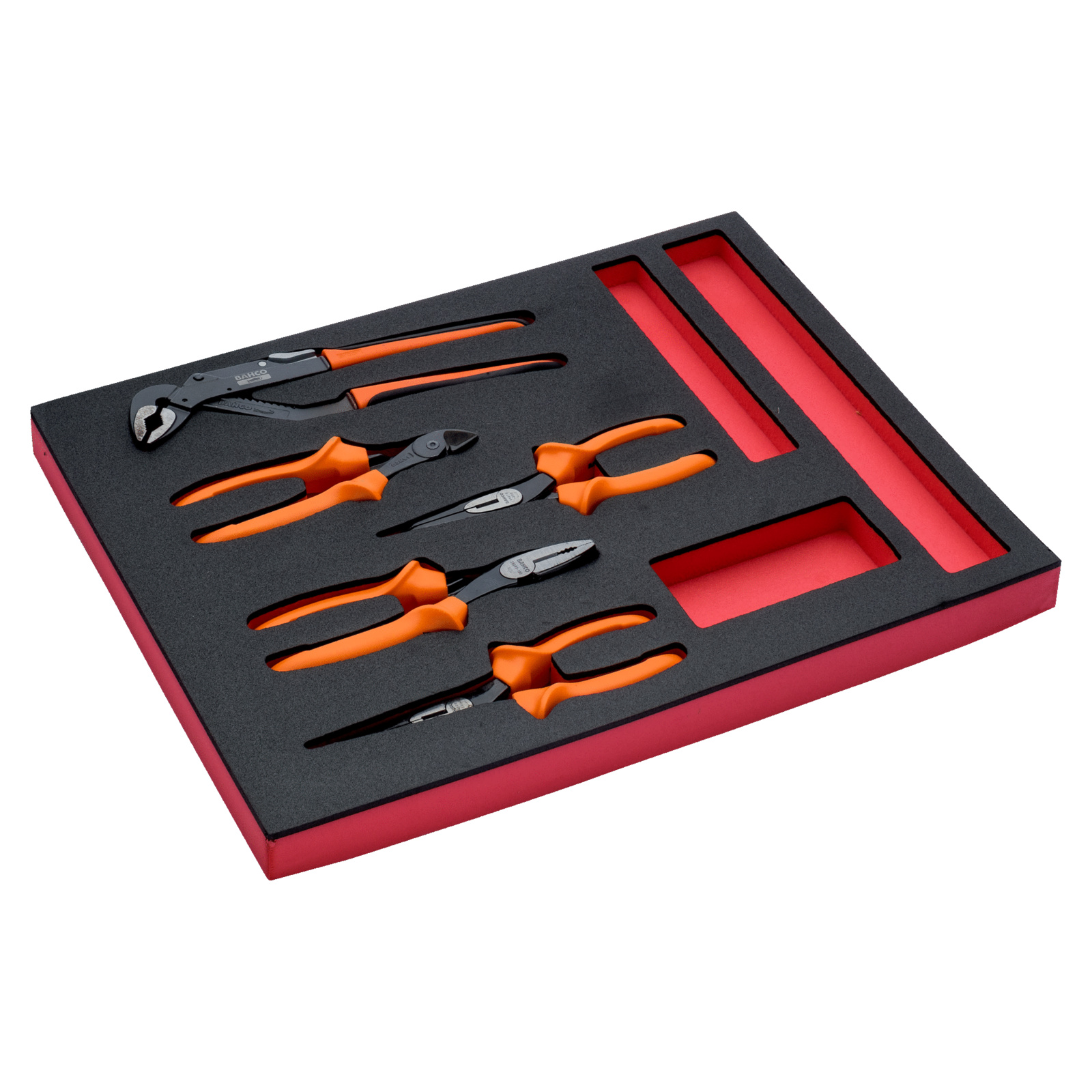 Jeu de pinces isolées 5 pièces avec module mousse Fit&Go BAHCO - FF1F4005
