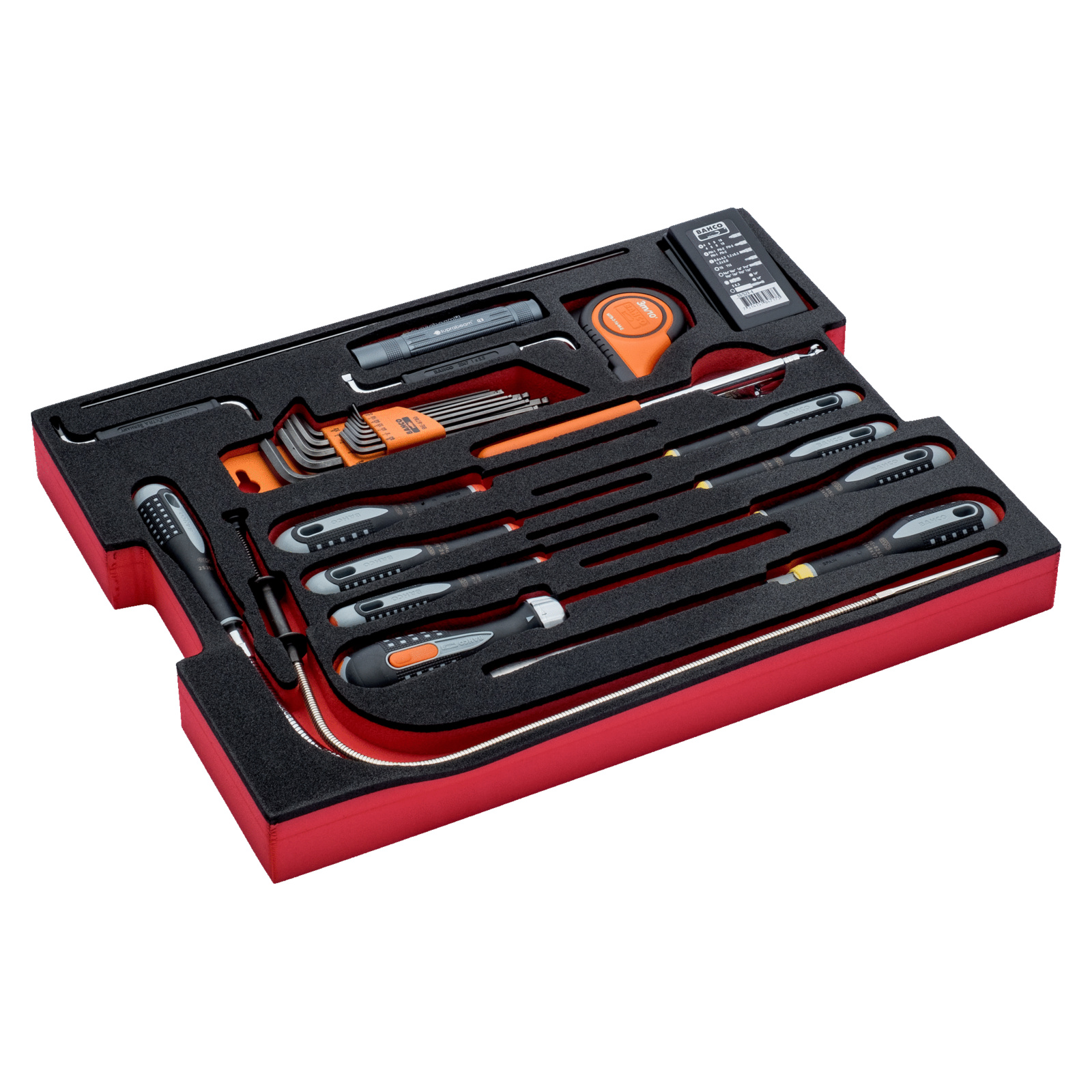 Jeu clés mâles 6 pans et tournevis 56 pcs pour caisse 4750RCHD01 BAHCO - FF2A09