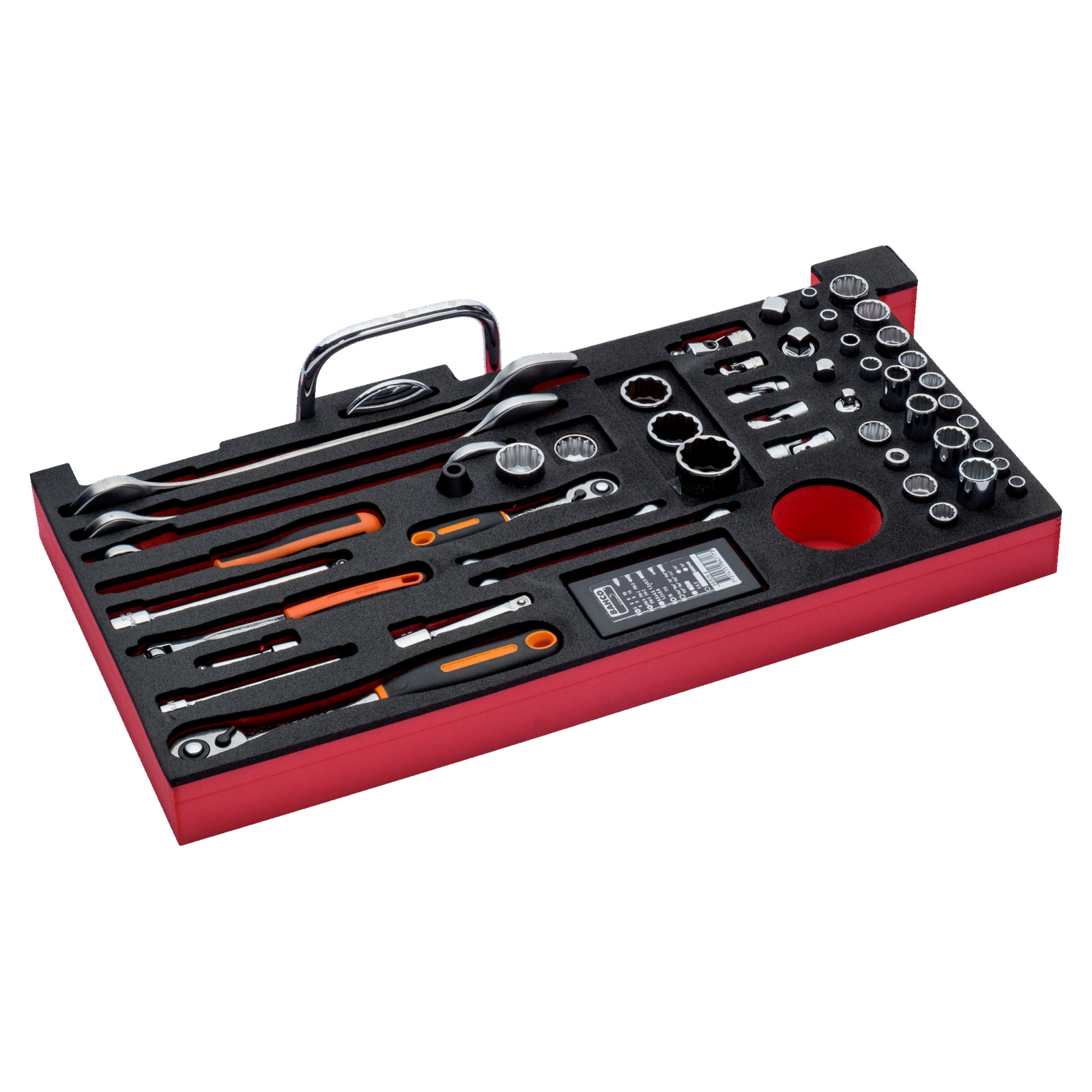 Module mousse jeu d’outils pouces 79 pcs pour caisses métalliques 1483K & 1483KHD BAHCO - FF3A01