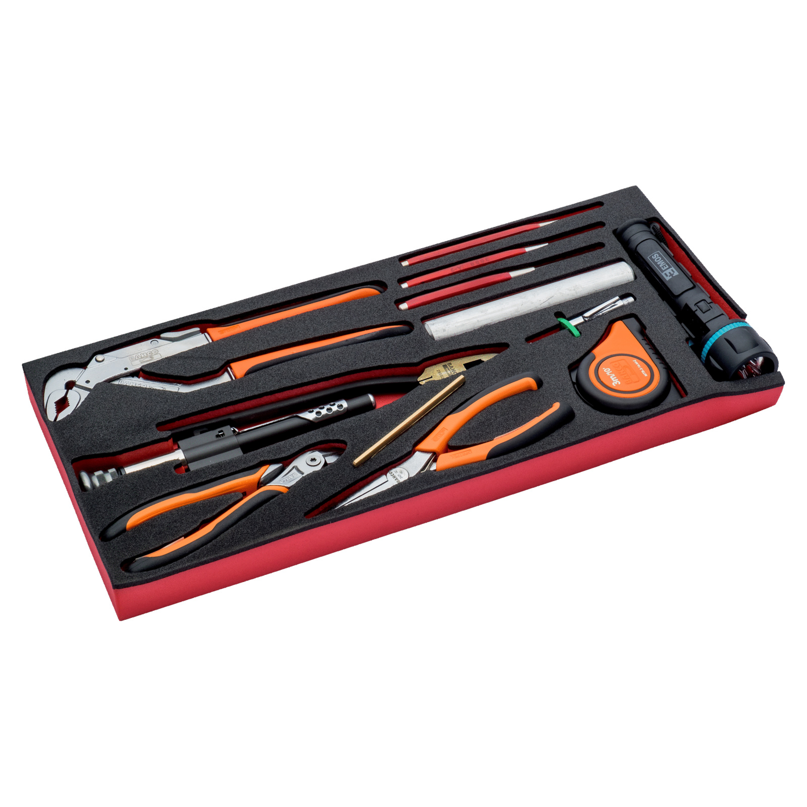 Jeu d’outils 12 pièces pouces module mousse caisses métalliques 1483K & 1483KHD BAHCO - FF3A03