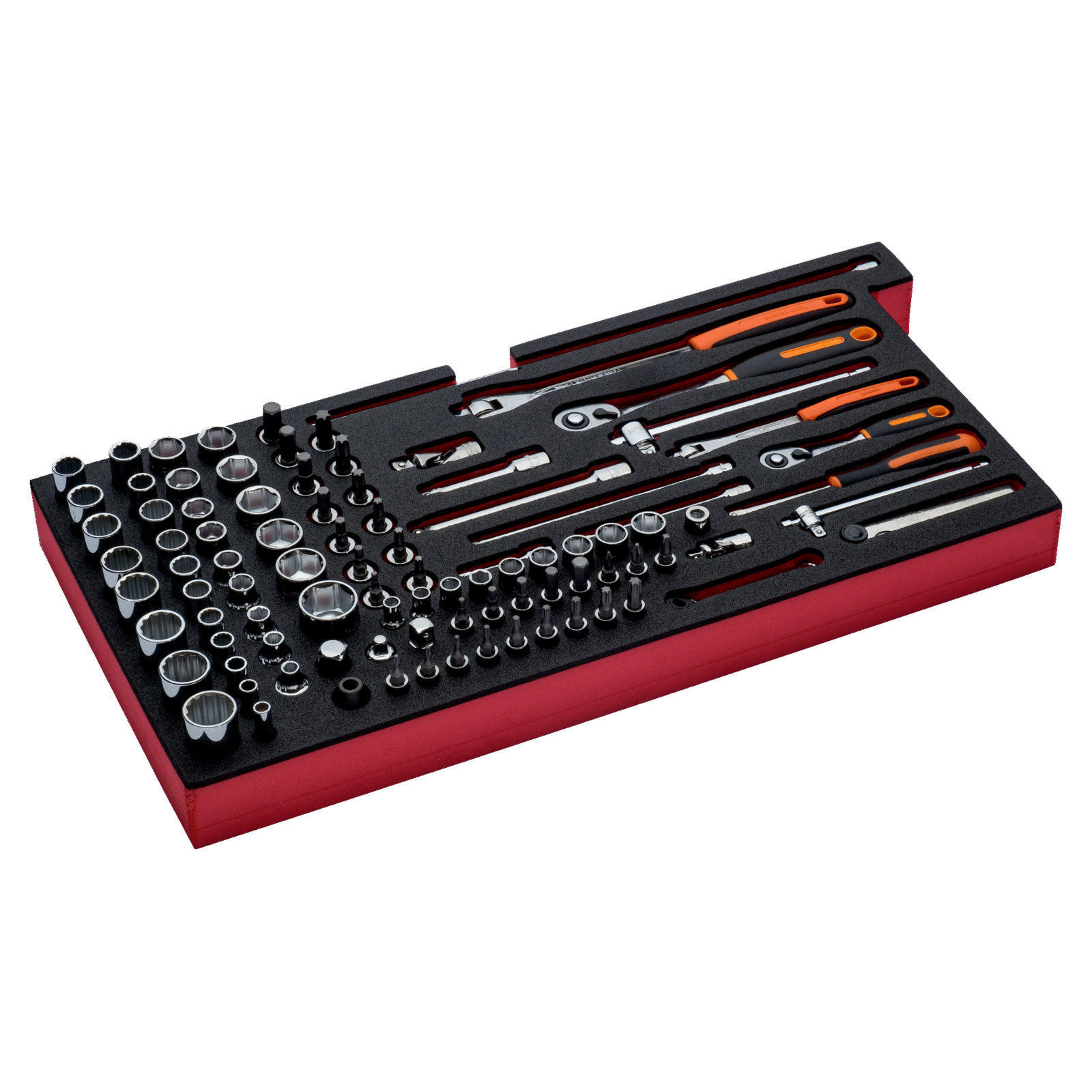 Jeu d’outils échelle métrique 95 pièces module mousse pour caisses 1483K & 1483KHD BAHCO - FF3A09