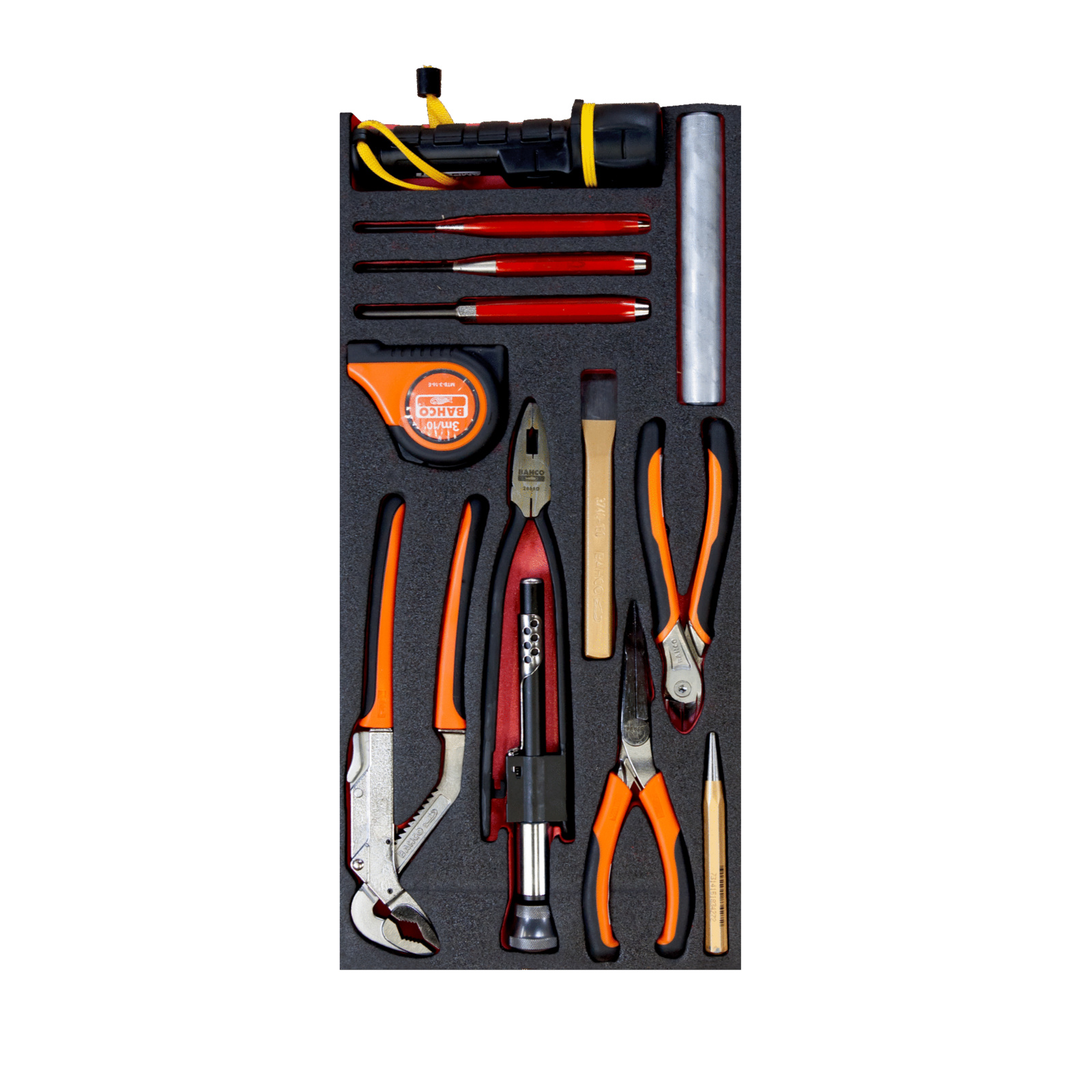 Jeu d’outils 12 pièces pouces module mousse caisses métalliques 1483K & 1483KHD BAHCO - FF3A16