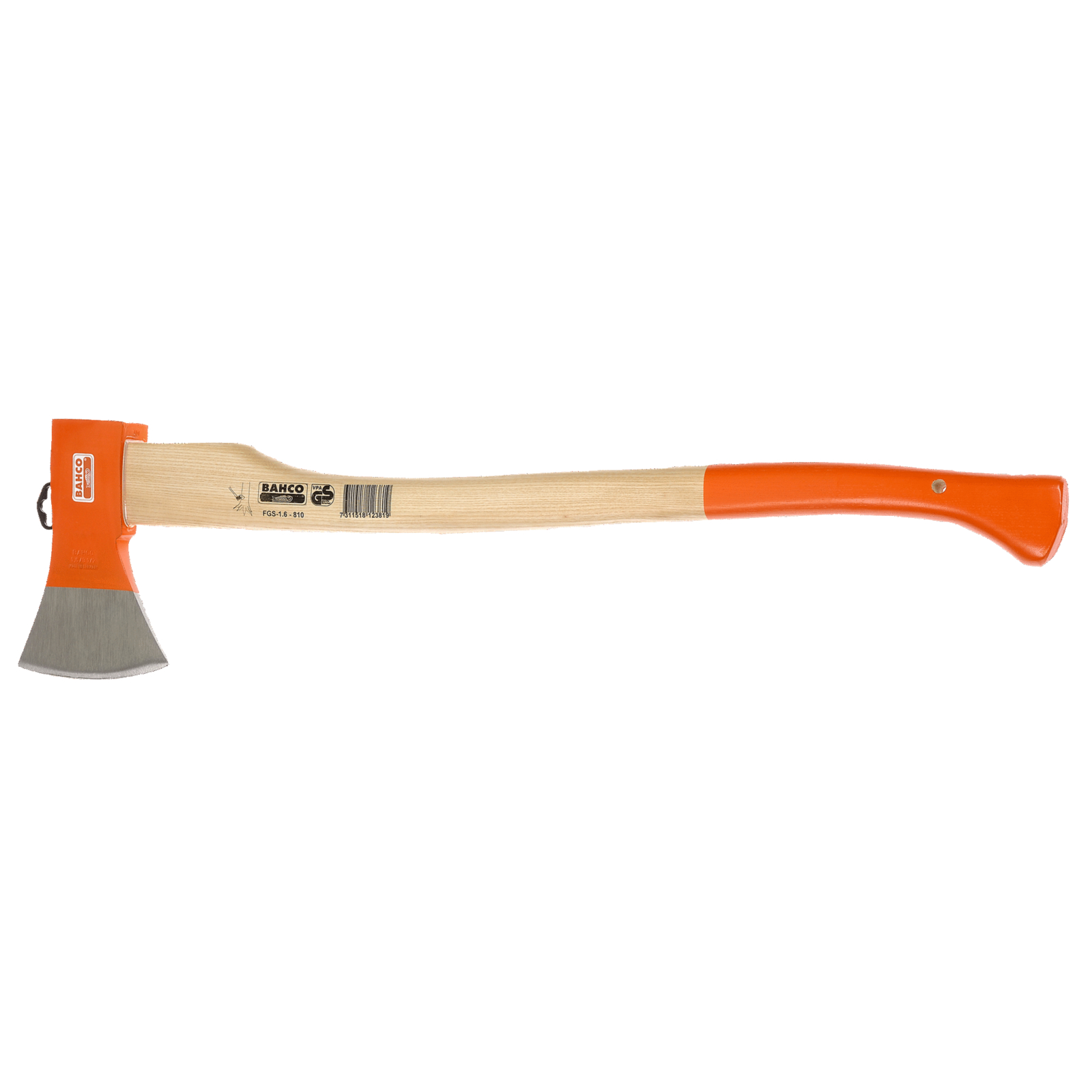 Hache d'abattage manche courbé frêne 800 mm 2,4 kg BAHCO - FGS-1.8-810