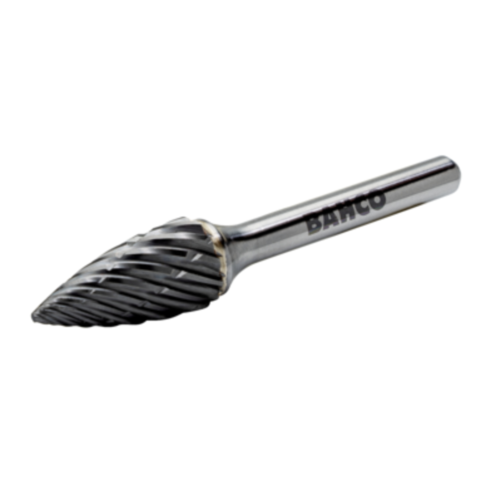 Fraise lime ogive bout pointu carbure tungstène 9,6 x 19 mm acier 10/5 dents 6 mm BAHCO - G1020S06