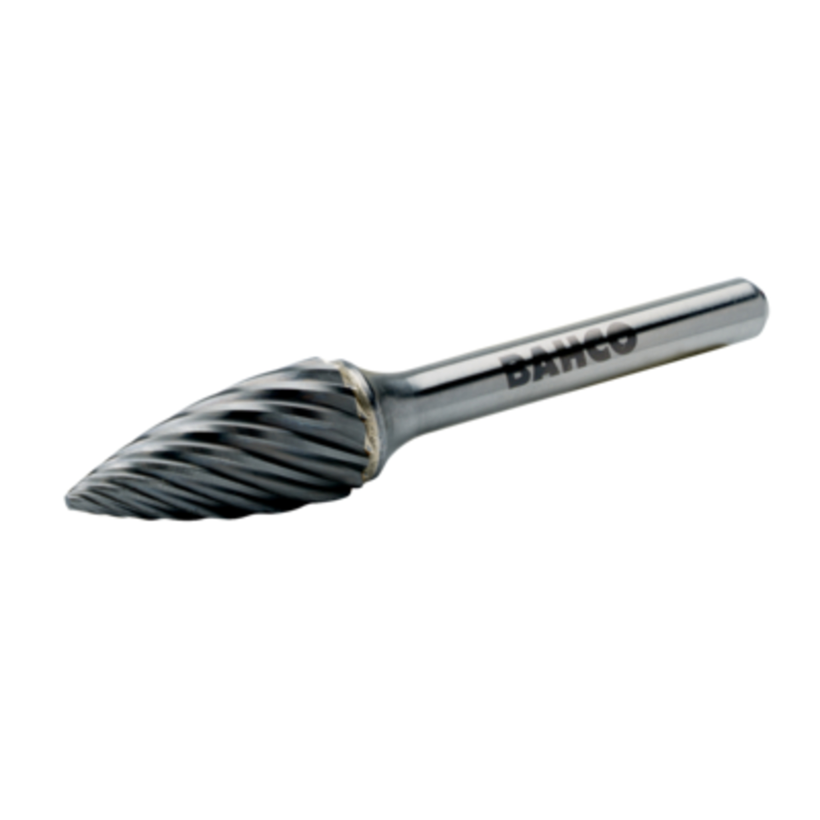 Fraise lime ogive bout pointu carbure tungstène 12,7 x 25 mm inox 12 dents 6 mm BAHCO - G1225I06
