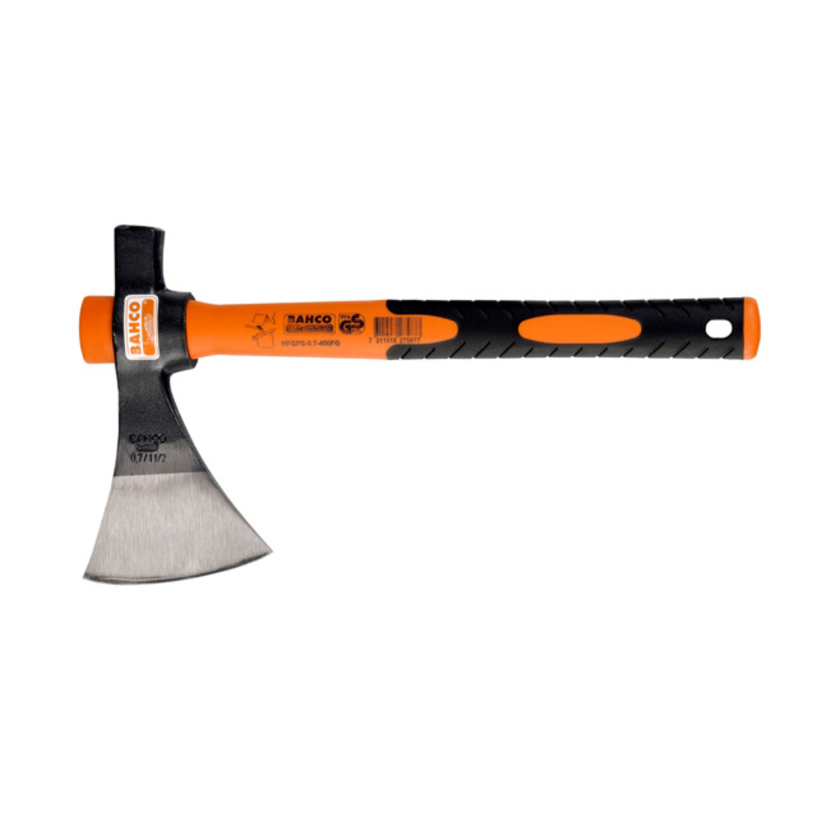 Hache camping manche fibre verre 380 mm type français 1,07 kg BAHCO - HFGPS-0,7-400FG