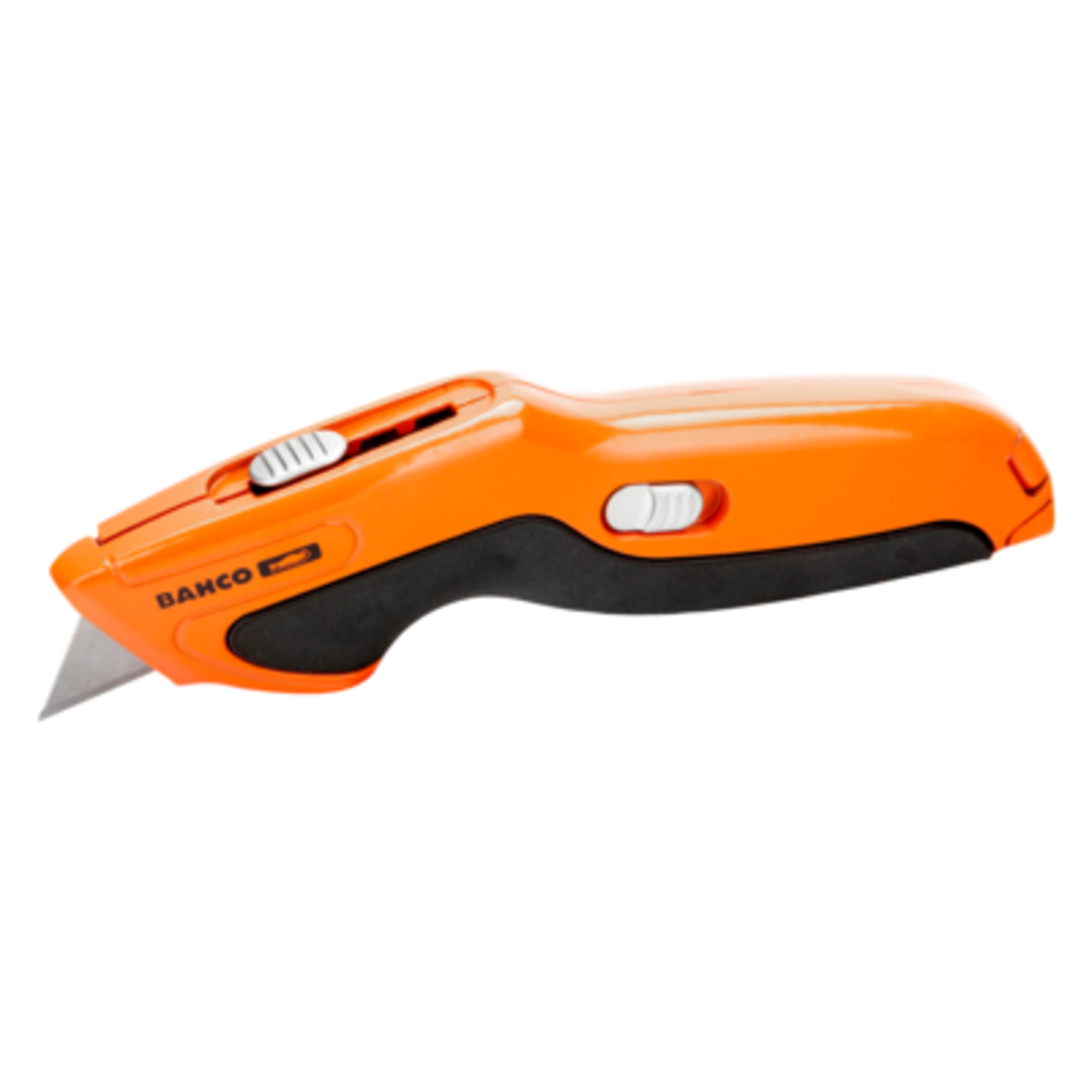 Cutter rétractable 170 mm revêtement plastique TPE avec stockage lames BAHCO - KBRU-01