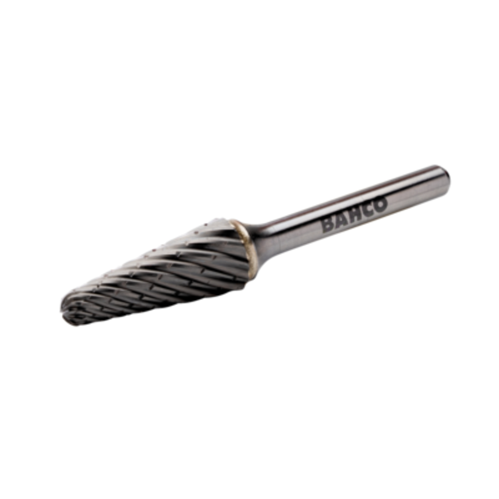 Fraise lime conique bout rond carbure 12,7 x 25 mm 10/5 dents acier 6 mm BAHCO - L1228S06