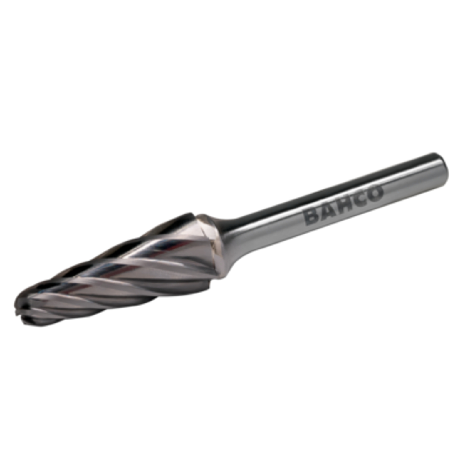 Fraise lime conique à bout rond carbure 12,7 x 25 mm Ø8 mm coupe aluminium 6 BAHCO - L1230AL08