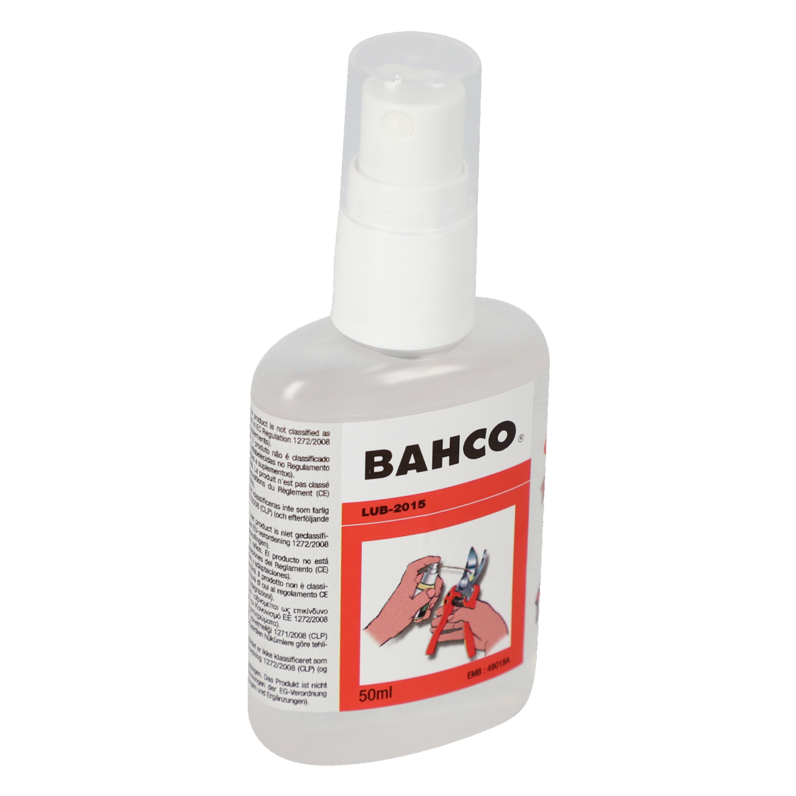 Flacon vaporisateur lubrifiant naturel 50 ml spray BAHCO - LUB-2015