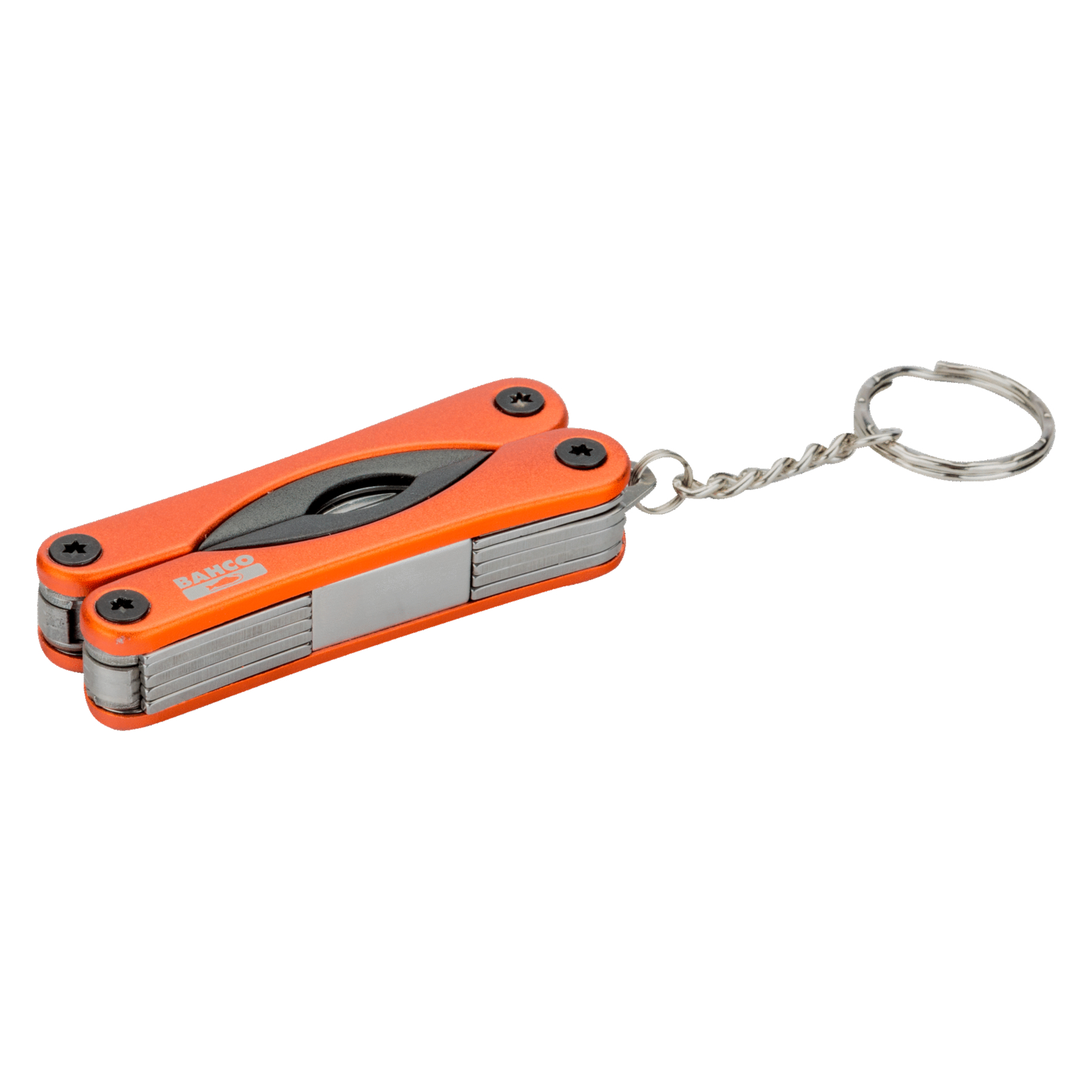 Mini outil multi-usages pliable 18 fonctions aluminium 110 mm avec anneau porte-clé BAHCO - MTT121