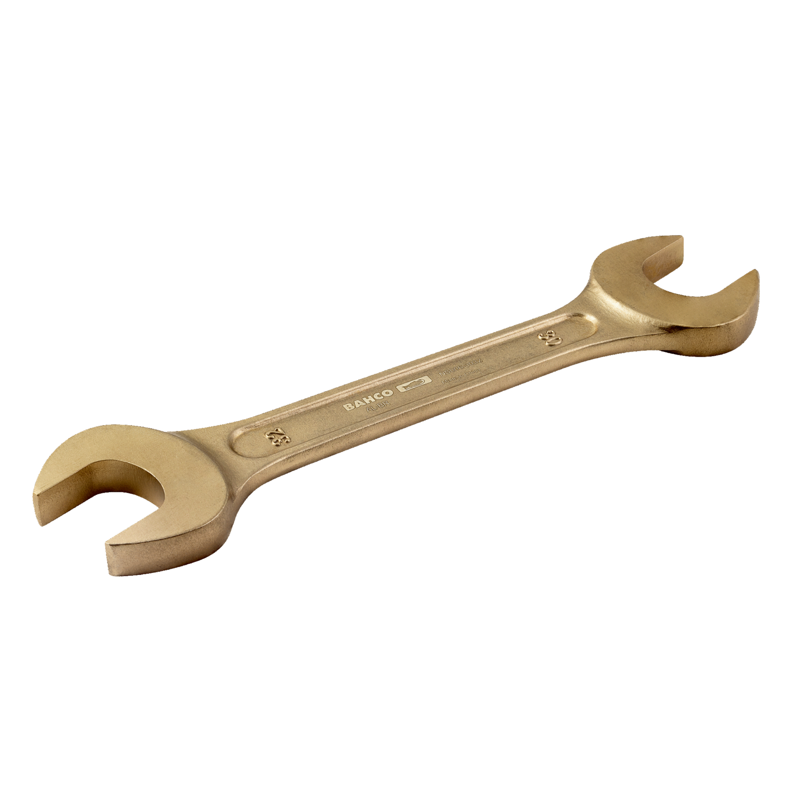 Clé à fourche double antidéflagrante 19x22 mm aluminium bronze 185 mm tête inclinée 15° BAHCO - NS006-1922