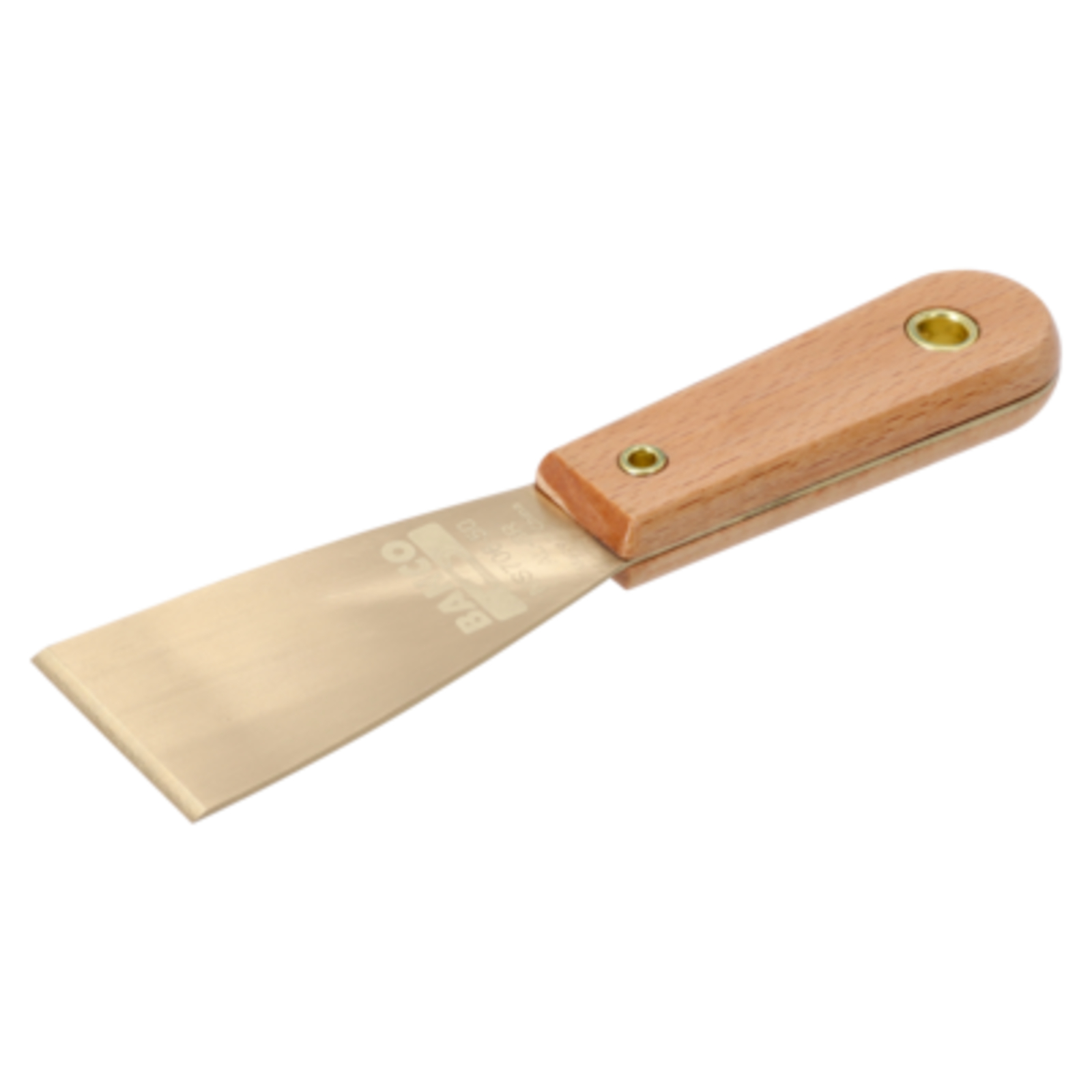 Grattoir lame flexible antidéflagrant aluminium bronze 50 mm manche hêtre BAHCO - NS706-50