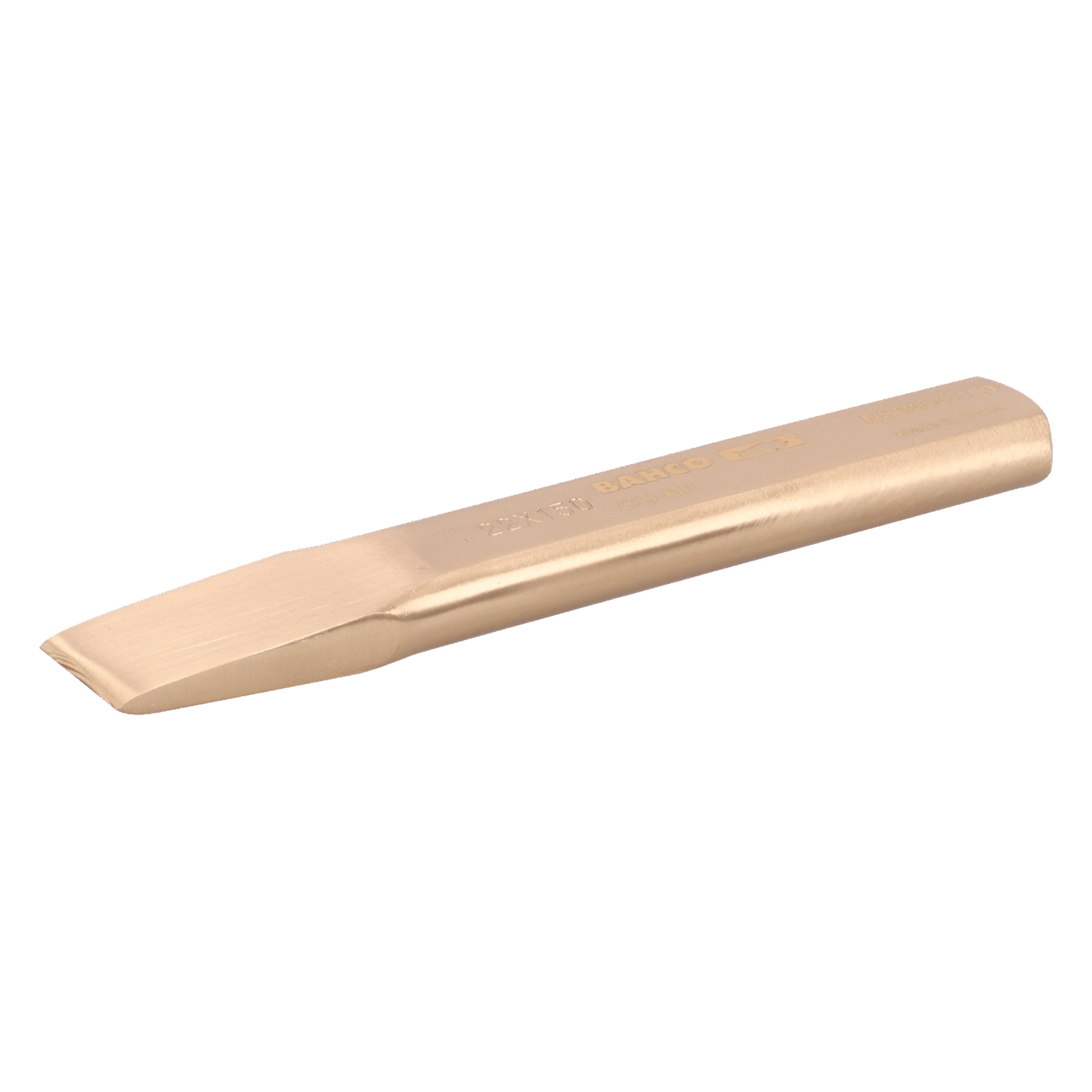 Burin plat antidéflagrant cuivre béryllium 22 mm 200 mm BAHCO - NSB606-200