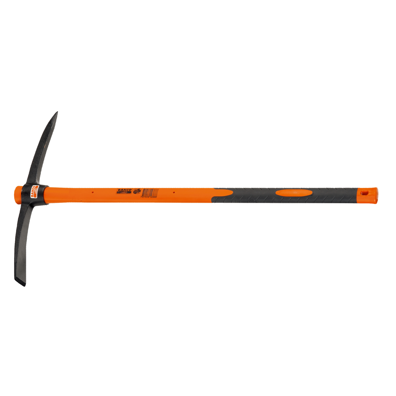 Pioche 2 kg manche fibre de verre 900 mm pour travaux construction BAHCO - PAGS-2.0-900FG