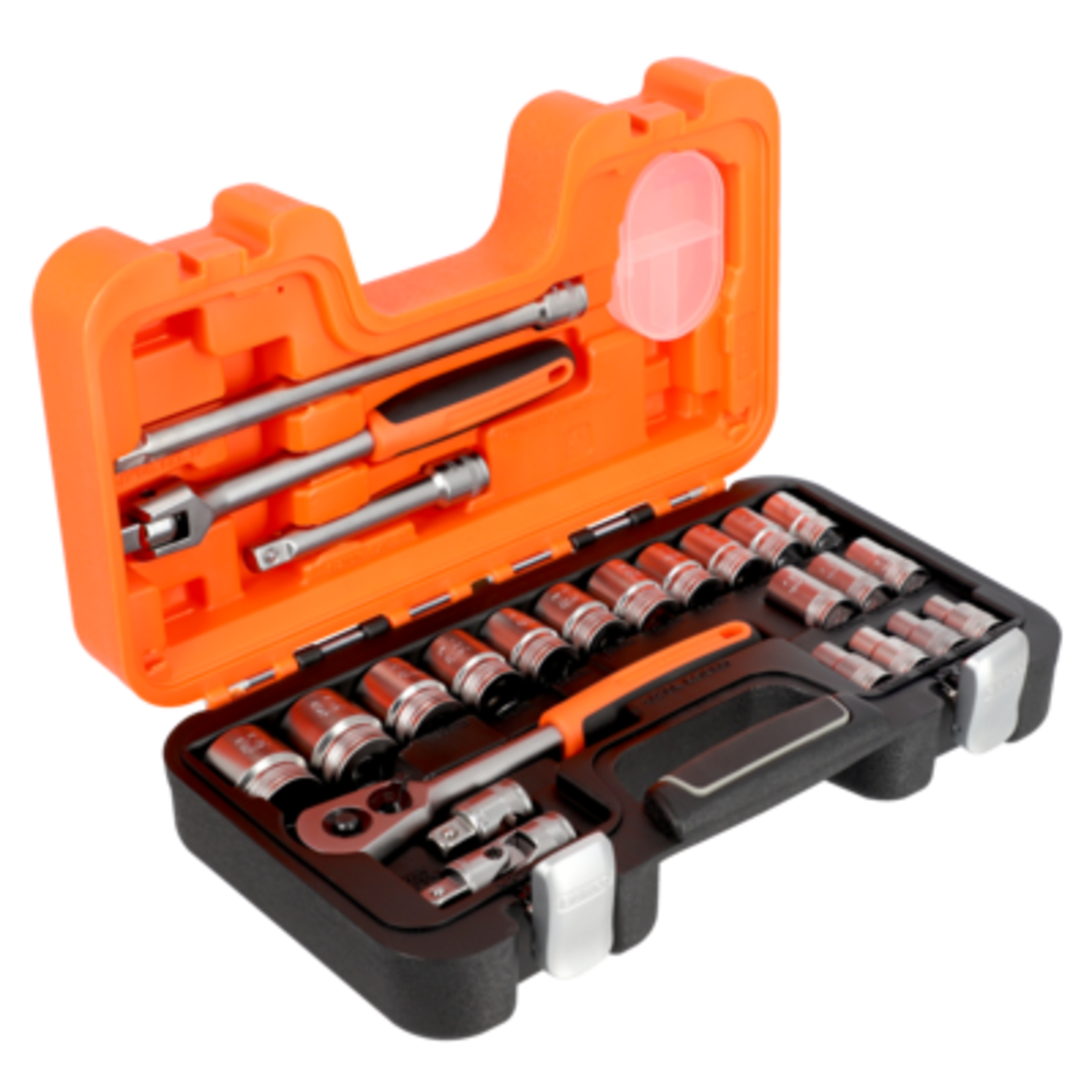 Jeu de douilles vis Spline 1/2'' 18 pièces avec cliquet et accessoires BAHCO - S240-SPL