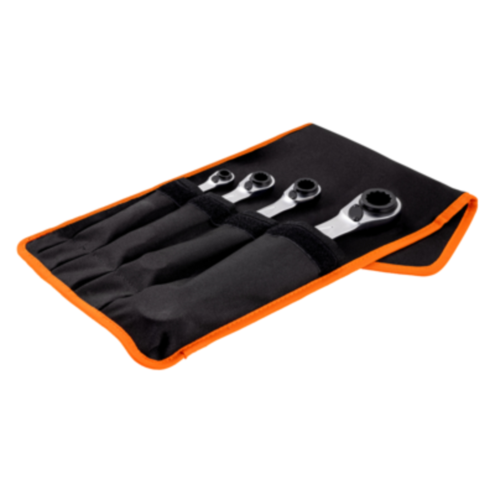 Jeu de clés polygonales à cliquet 4 tailles 8-27 mm 4 pcs avec pochette BAHCO - S4RM/4T