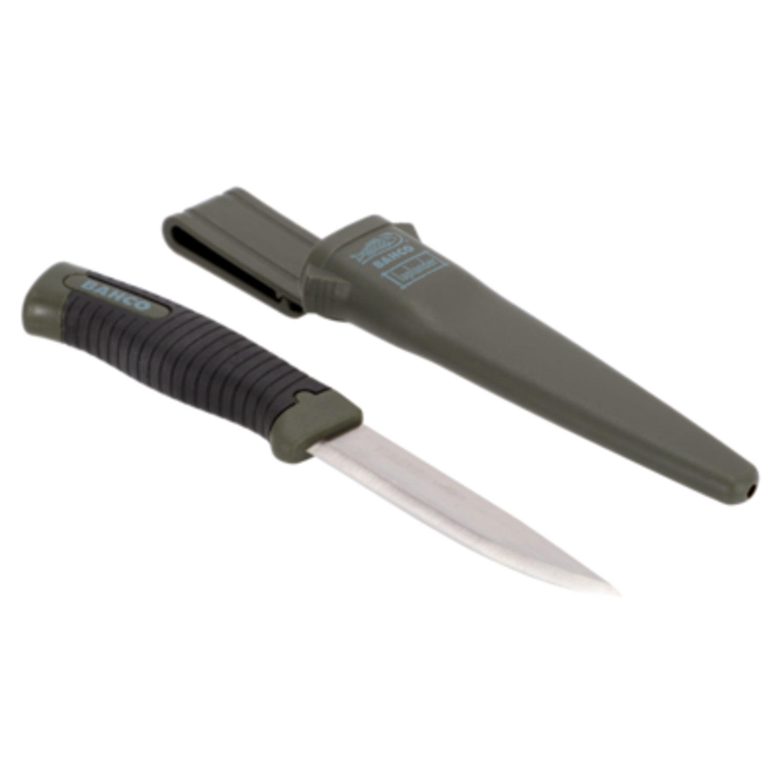 Couteau Laplander lame inox 102 mm manche bimatière vert avec étui BAHCO - SB2446-LAP